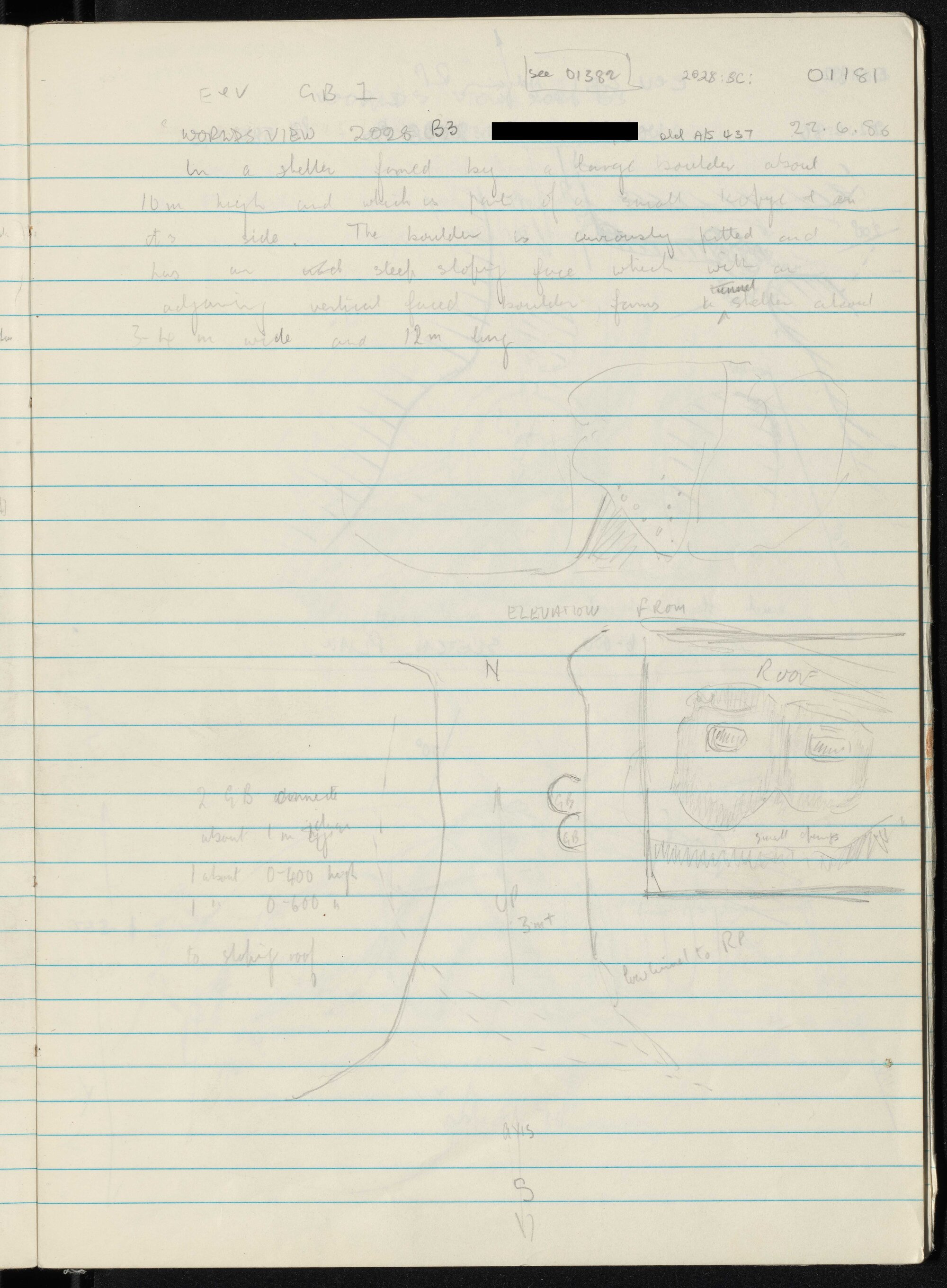 Peter Genge field notes. 01181
