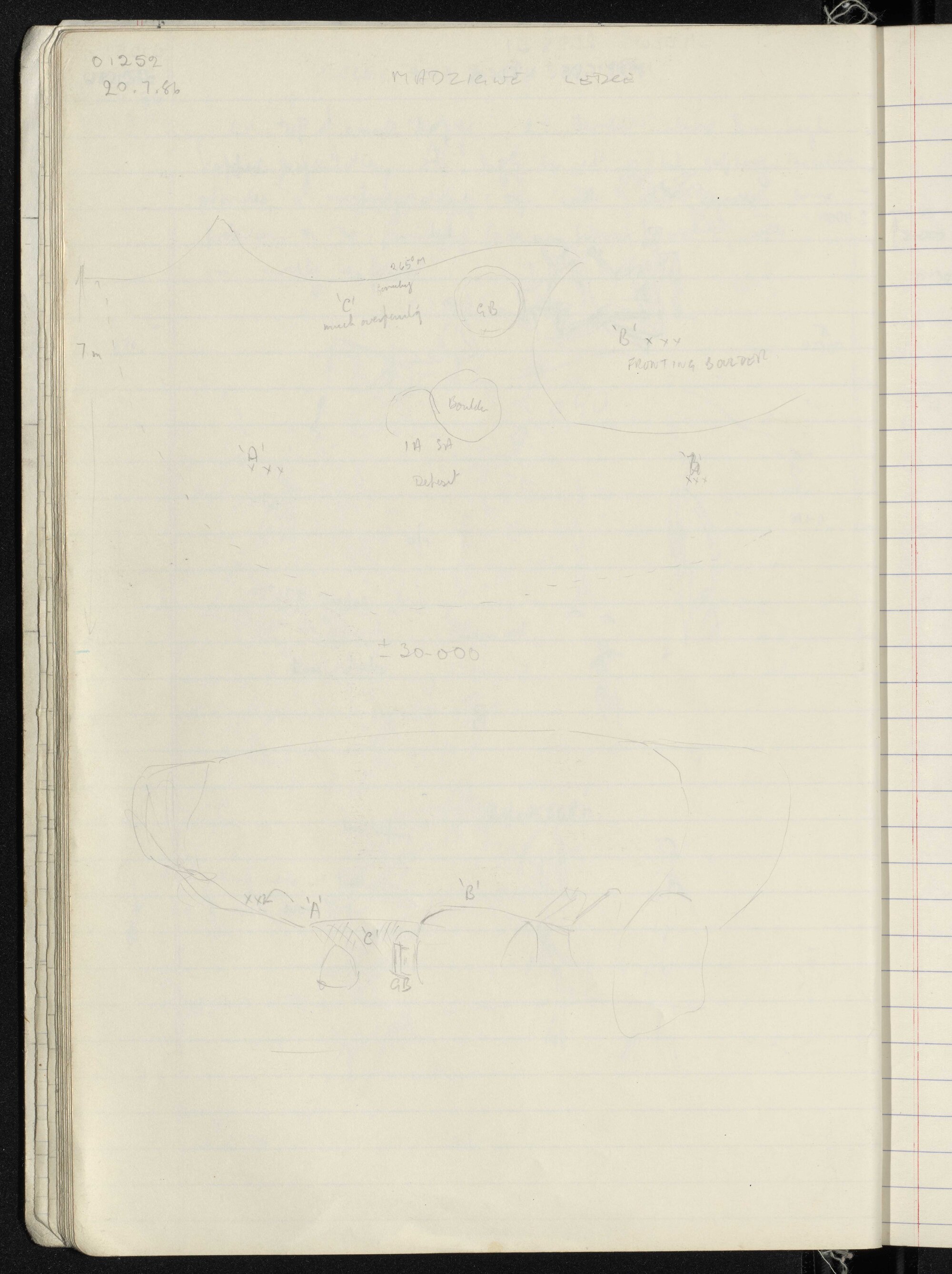 Peter Genge field notes. 01252