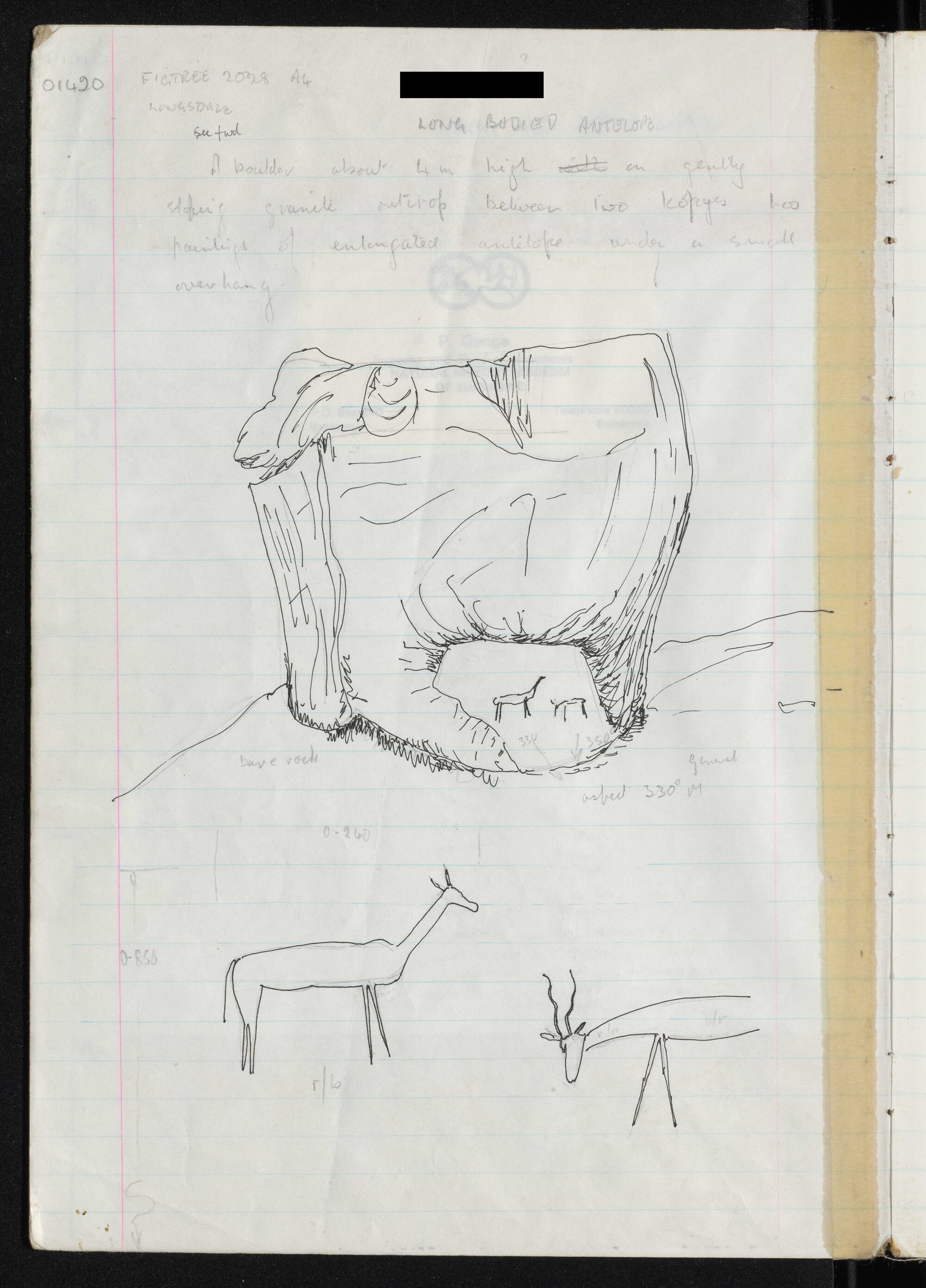 Peter Genge field notes. 01420