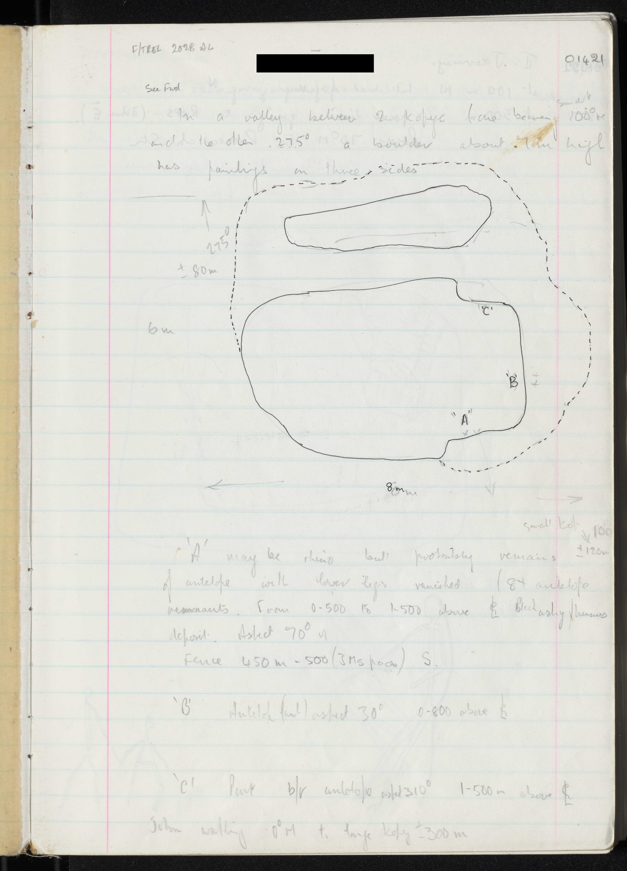 Peter Genge field notes. 01421