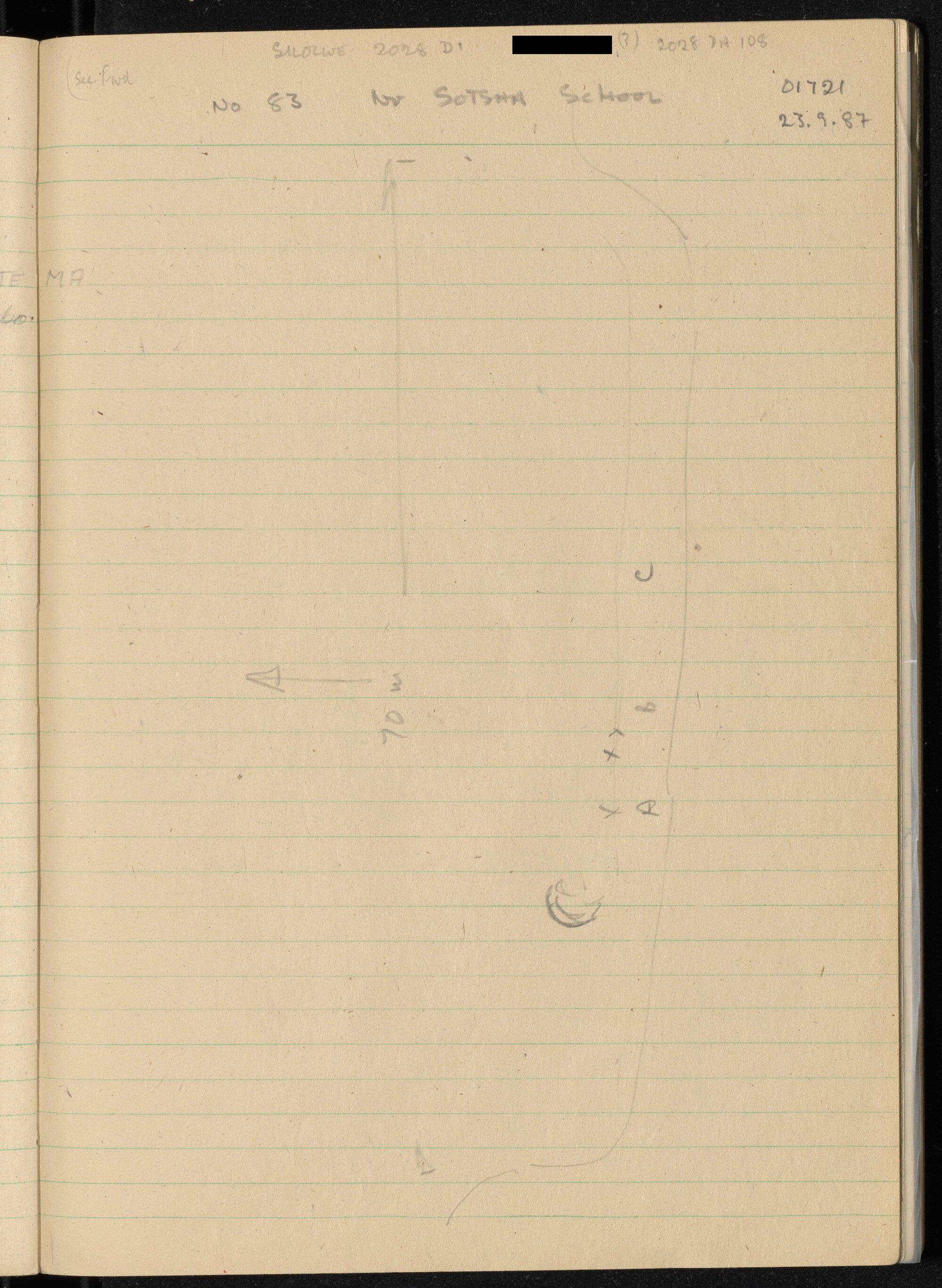 Peter Genge field notes. 01721