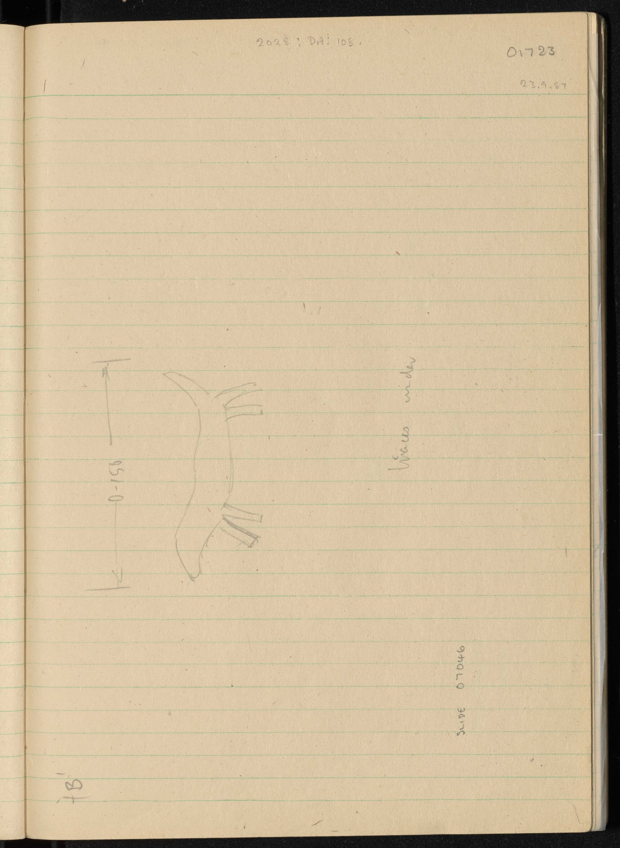 Peter Genge field notes. 01723