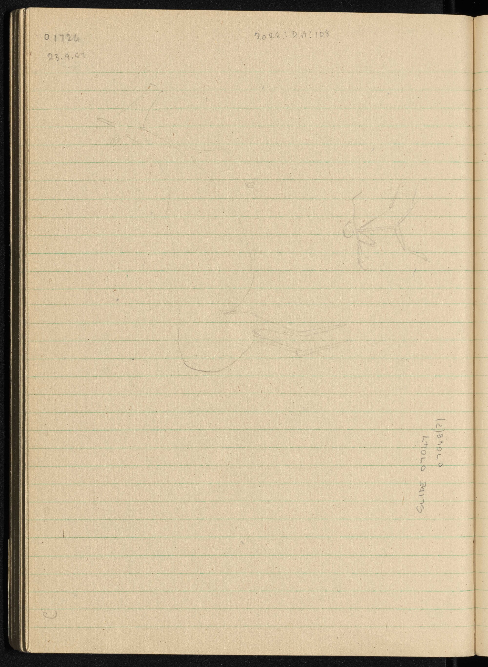 Peter Genge field notes. 01724