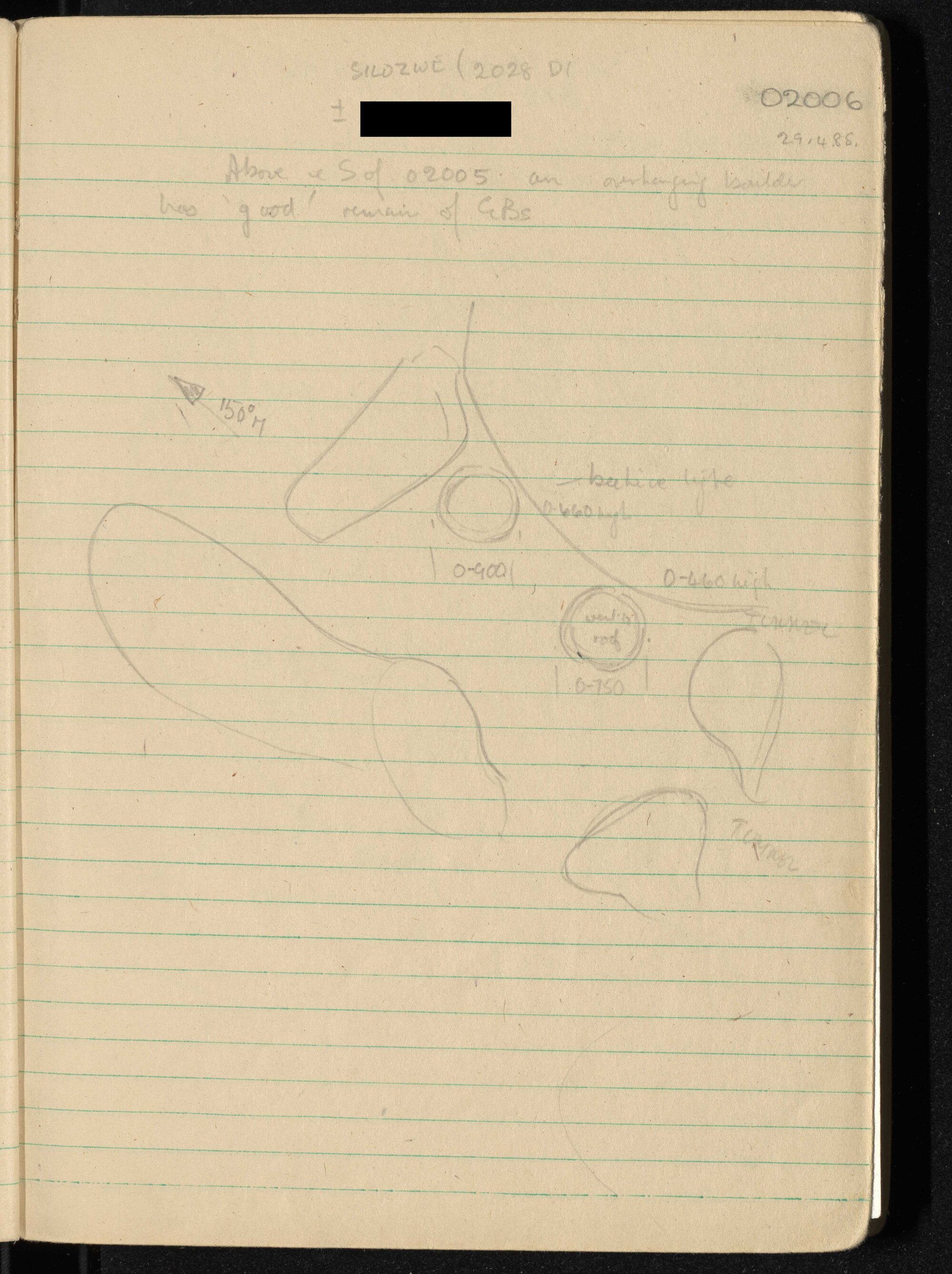 Peter Genge field notes. 02006