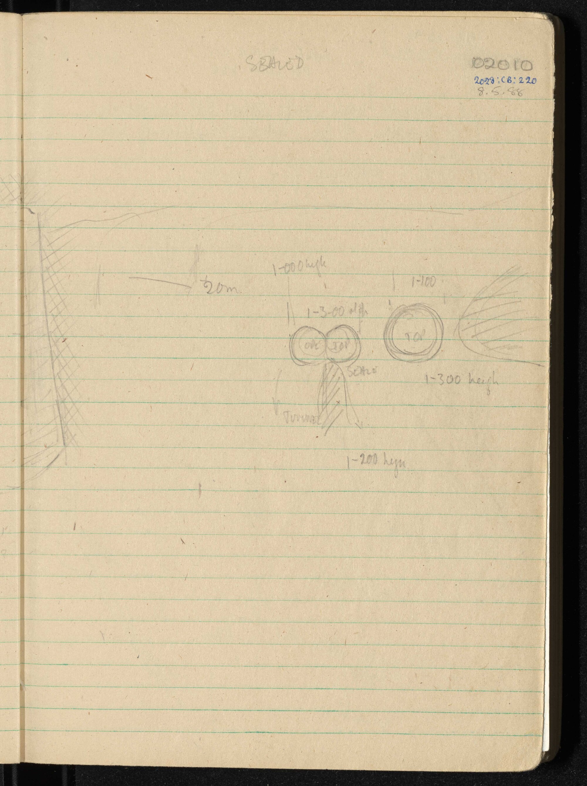 Peter Genge field notes. 02010
