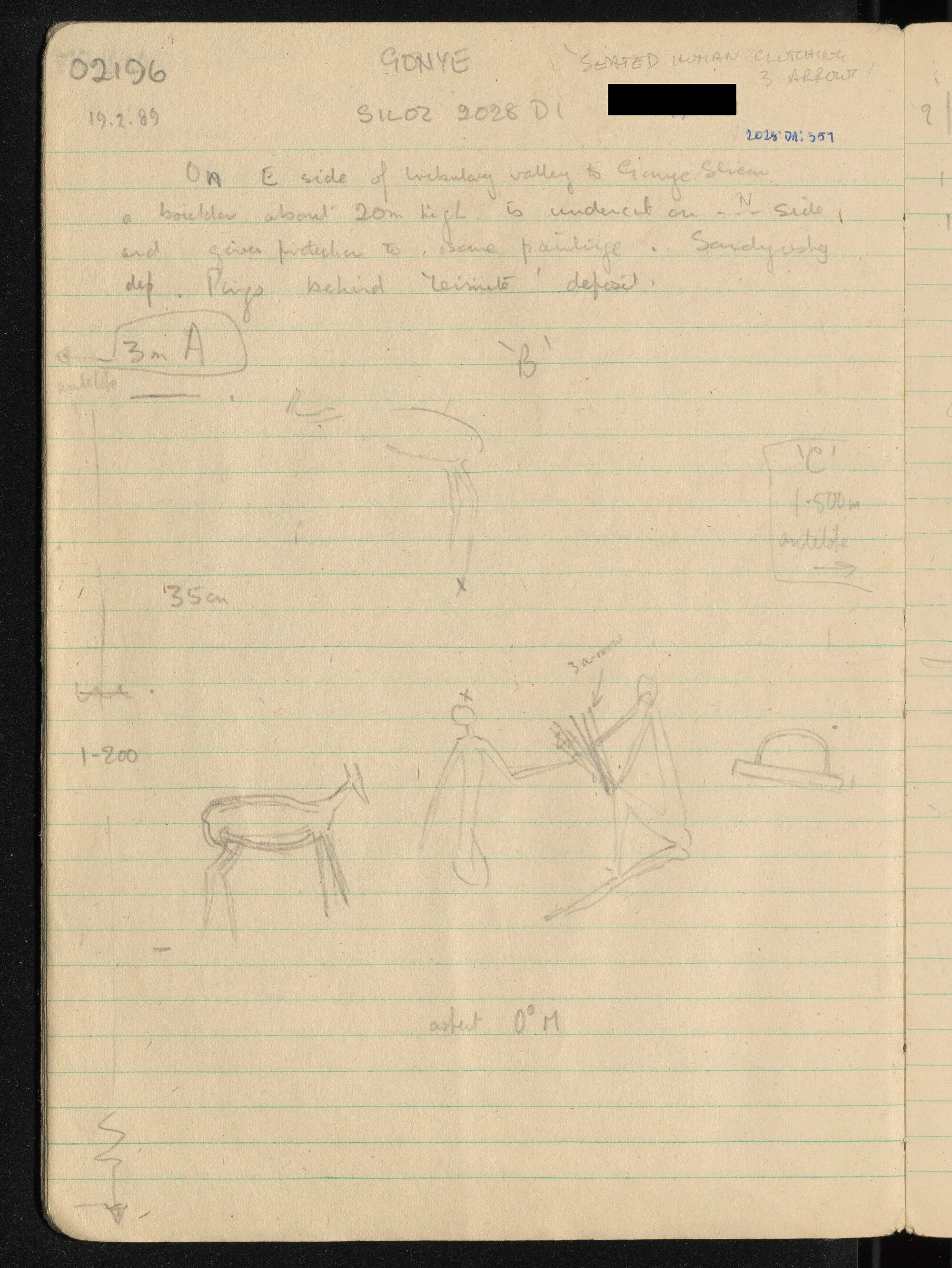 Peter Genge field notes. 02196
