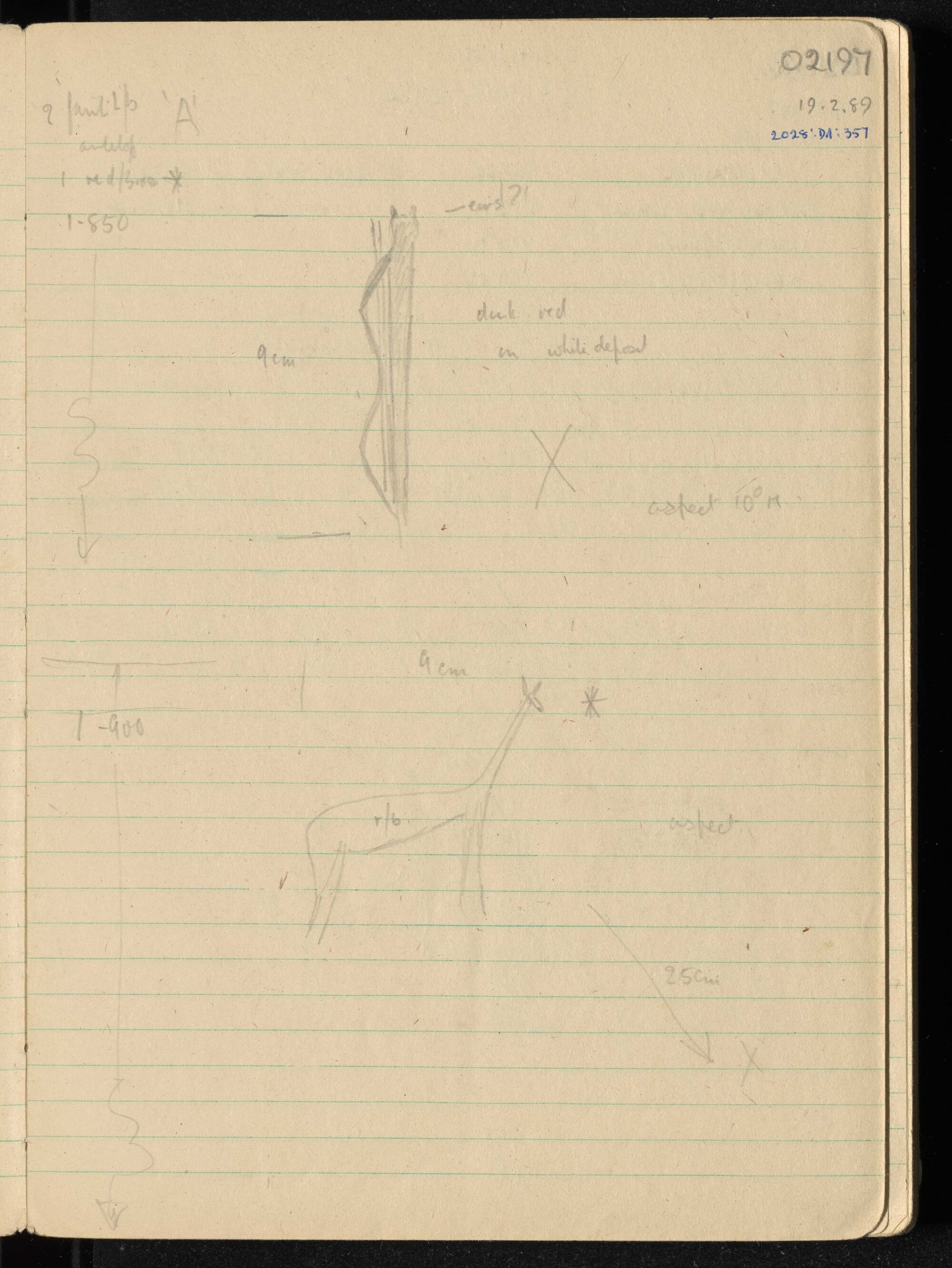 Peter Genge field notes. 02197