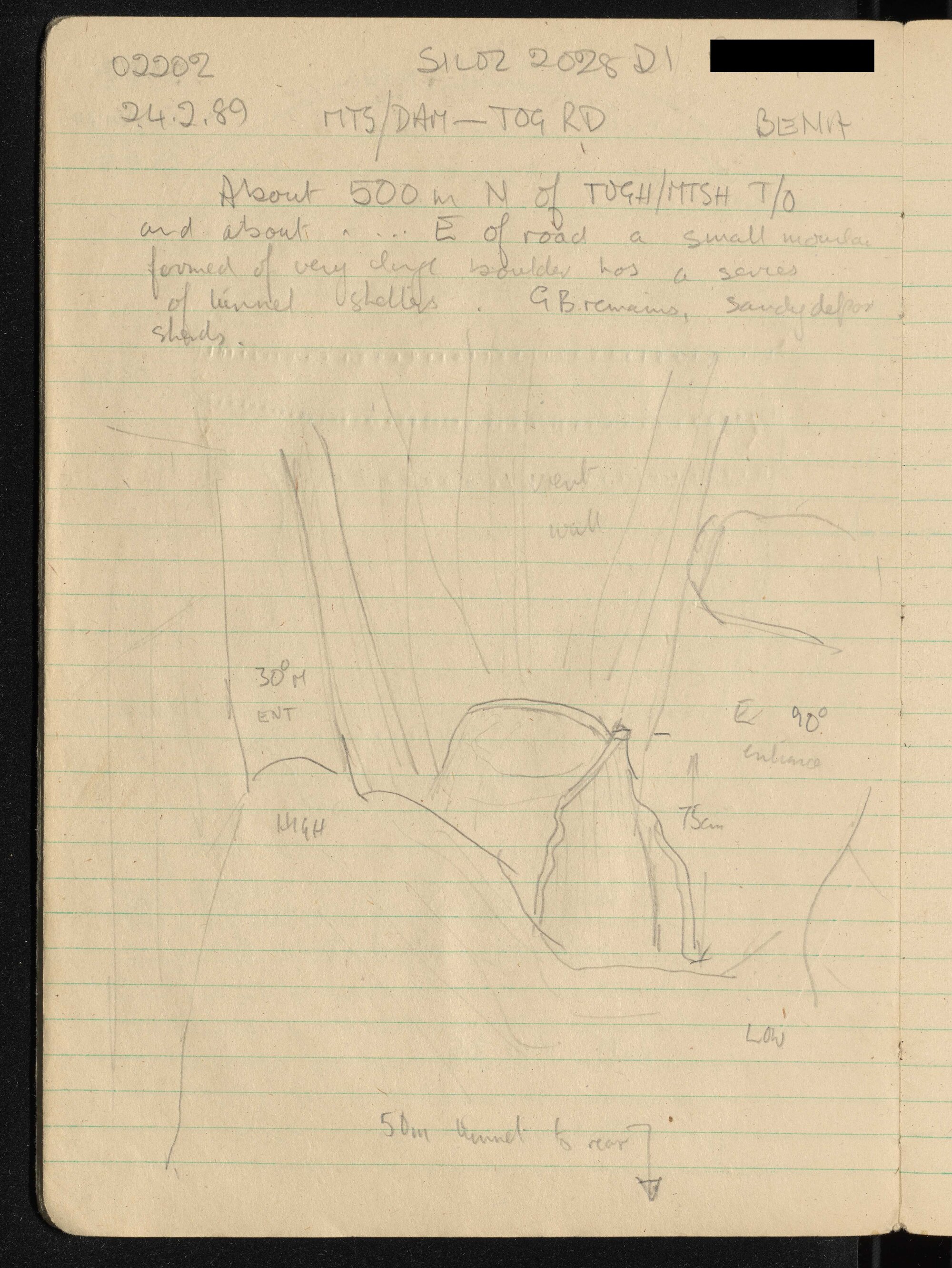 Peter Genge field notes. 02202