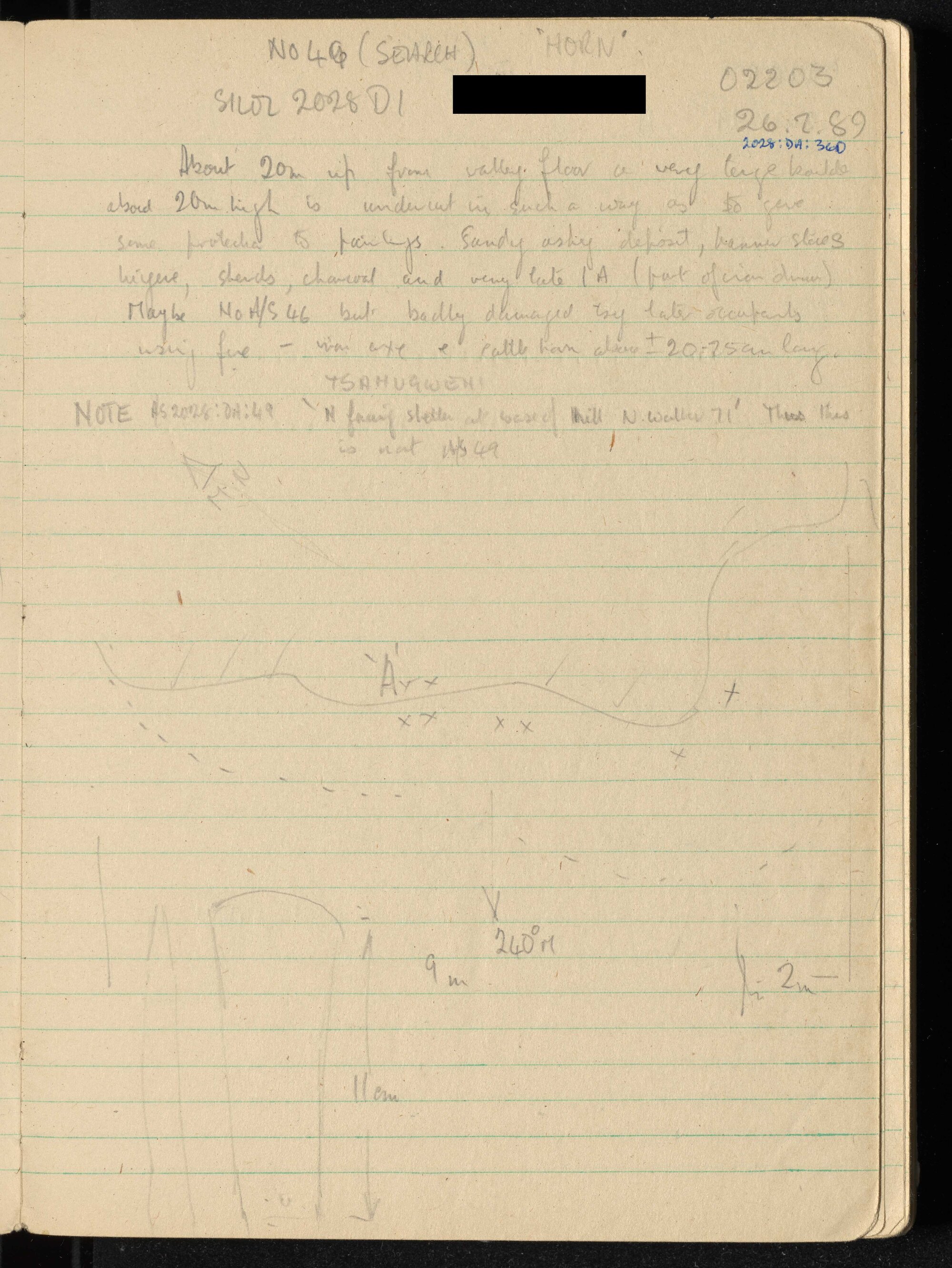 Peter Genge field notes. 02203