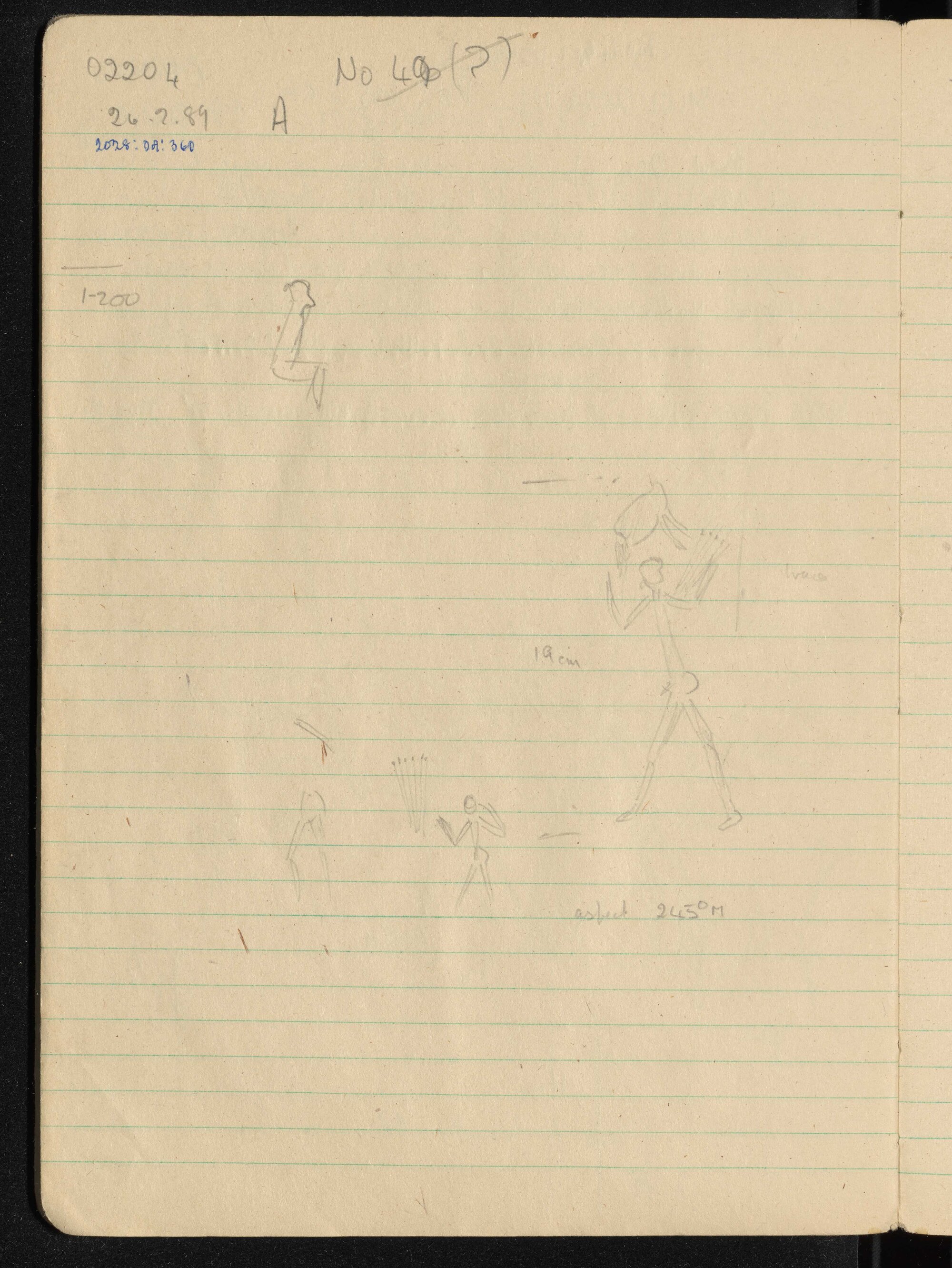 Peter Genge field notes. 02204