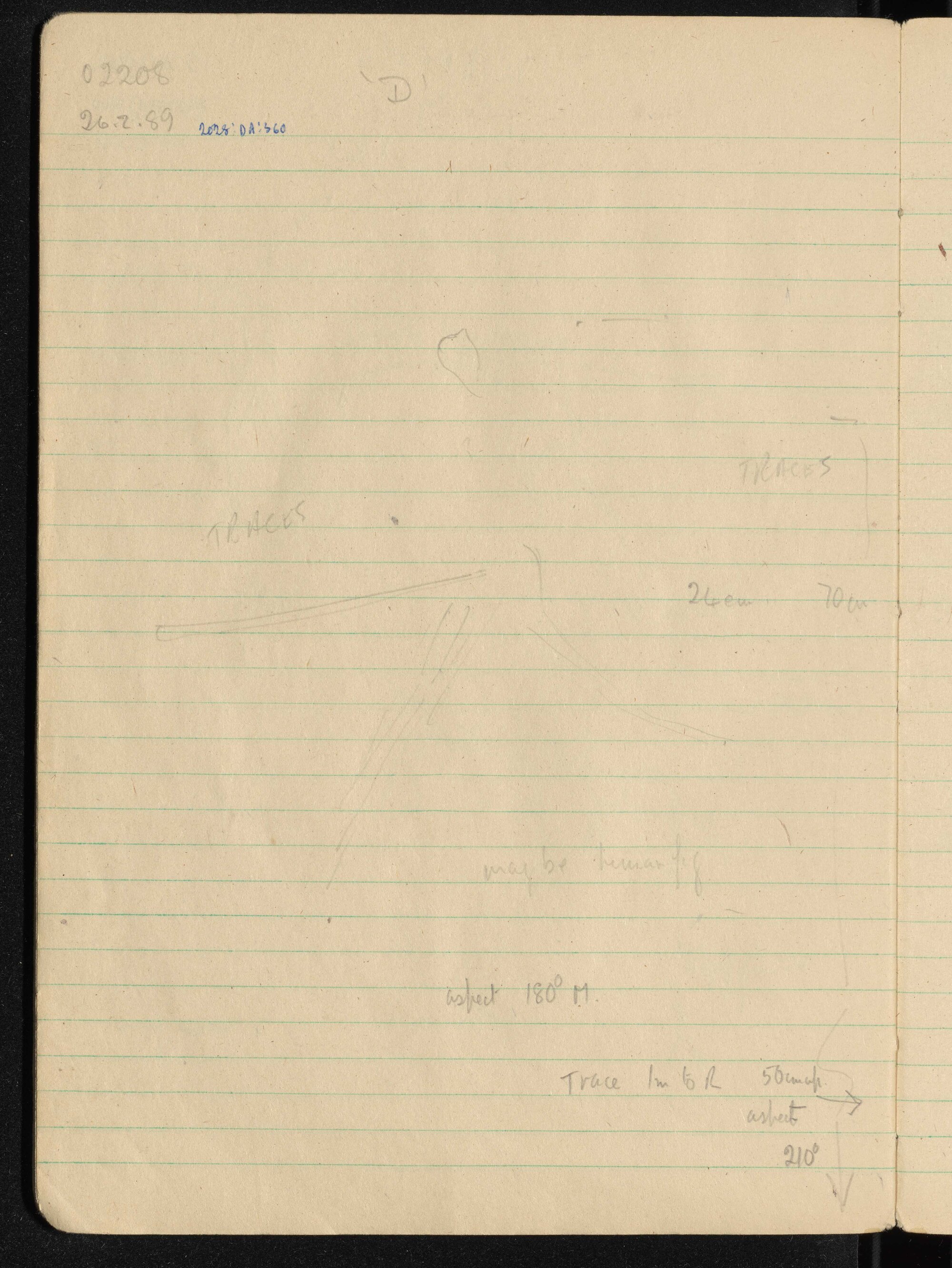 Peter Genge field notes. 02208