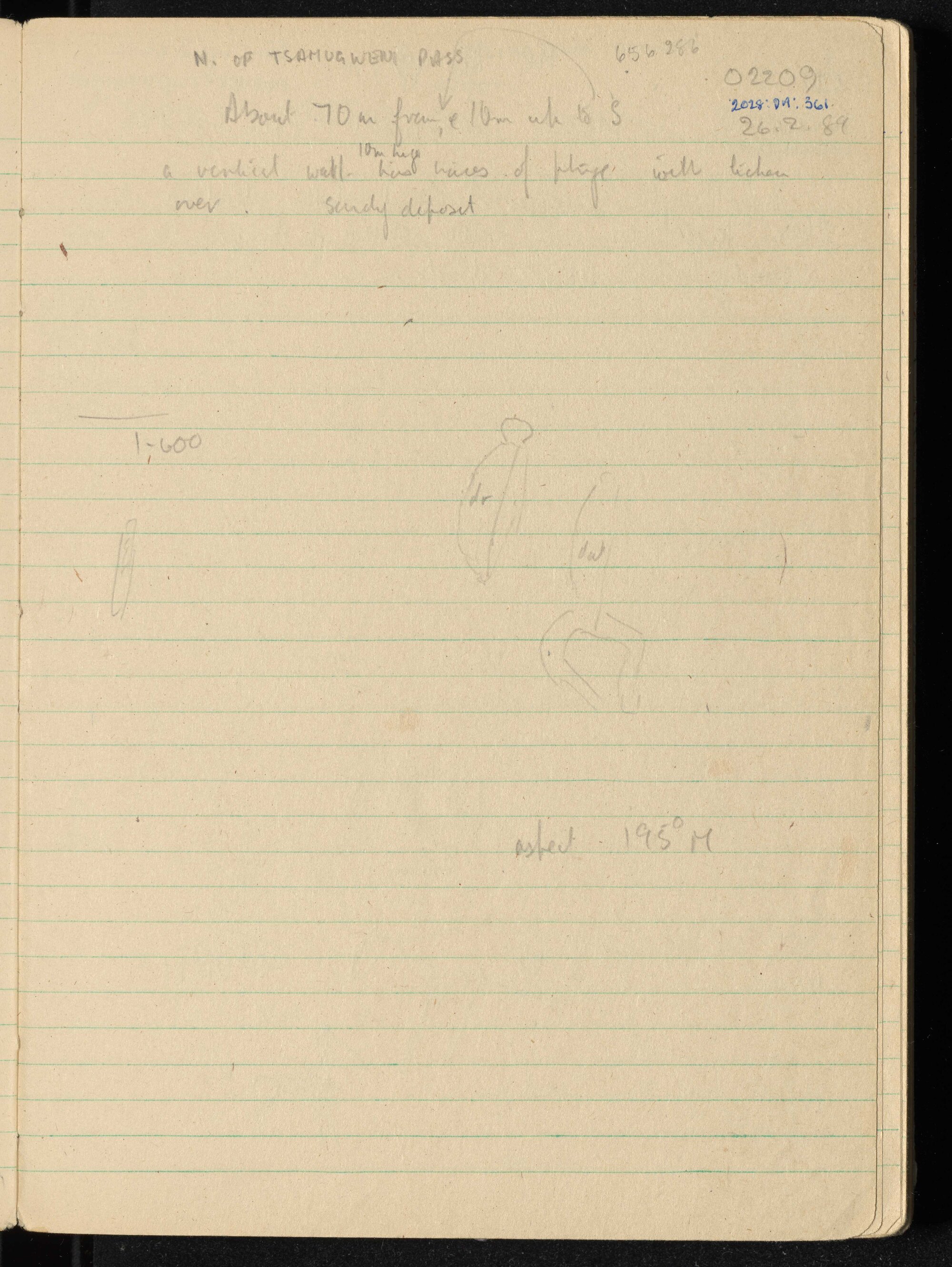 Peter Genge field notes. 02209