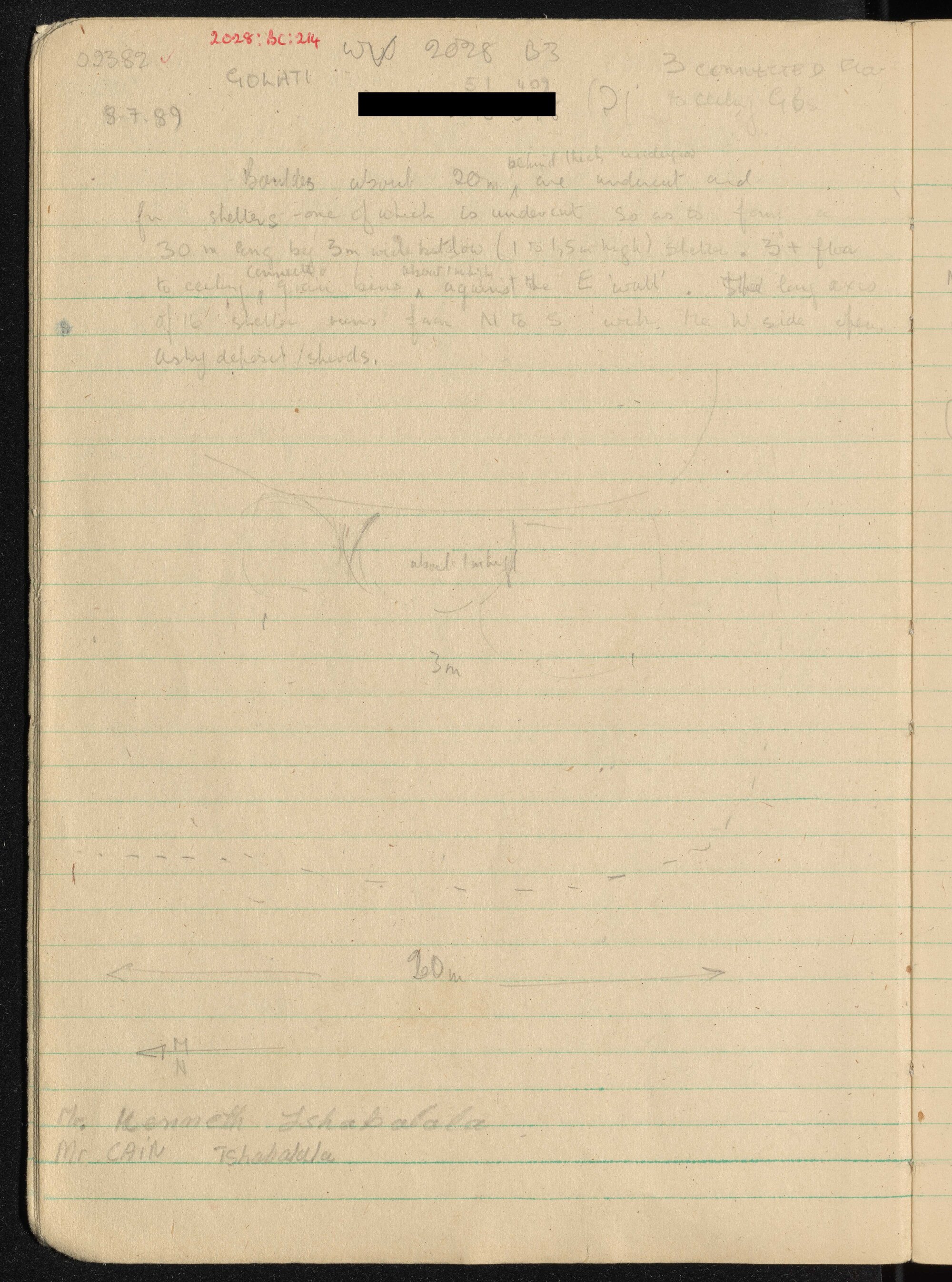 Peter Genge field notes. 02382