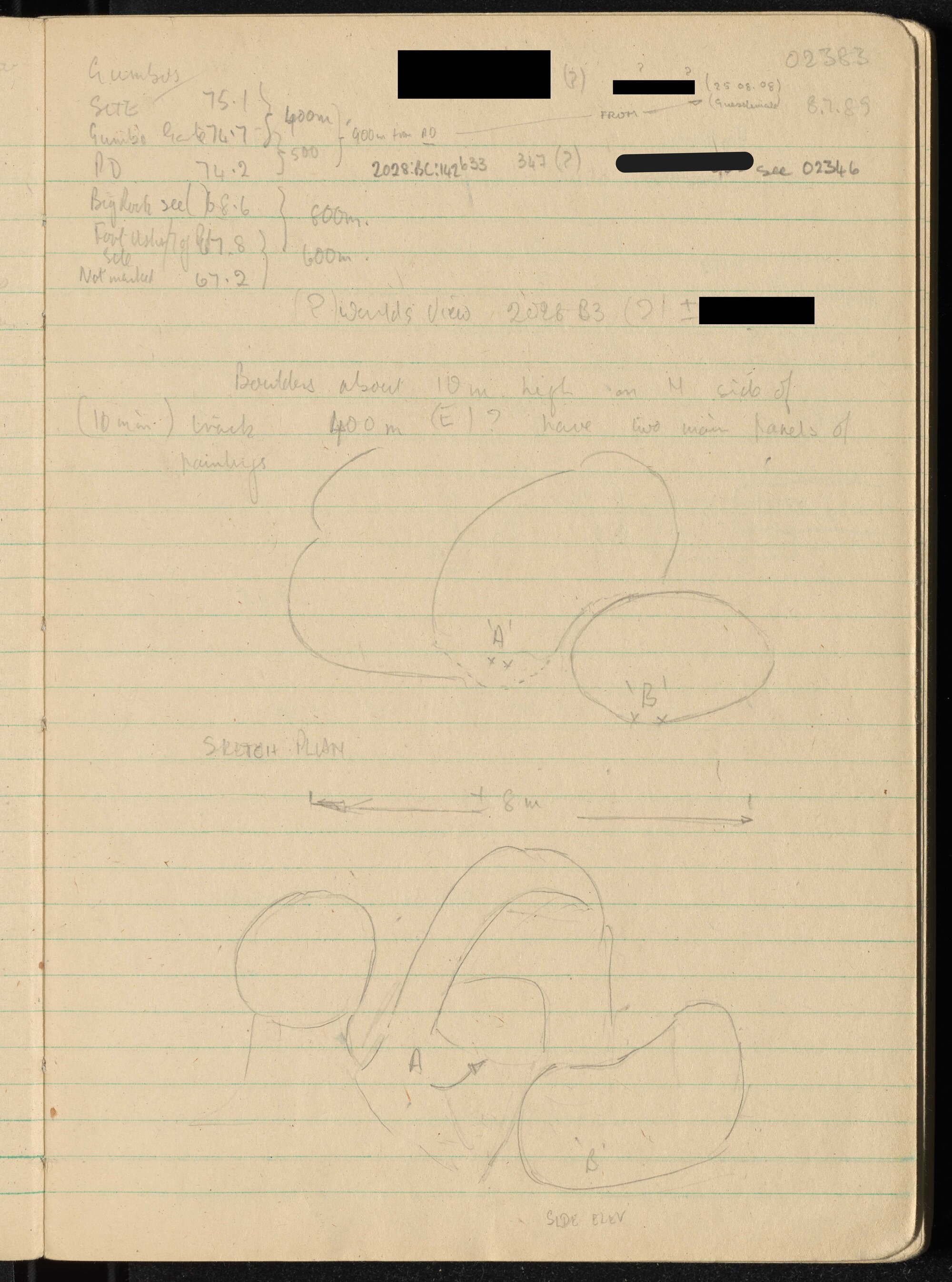 Peter Genge field notes. 02383