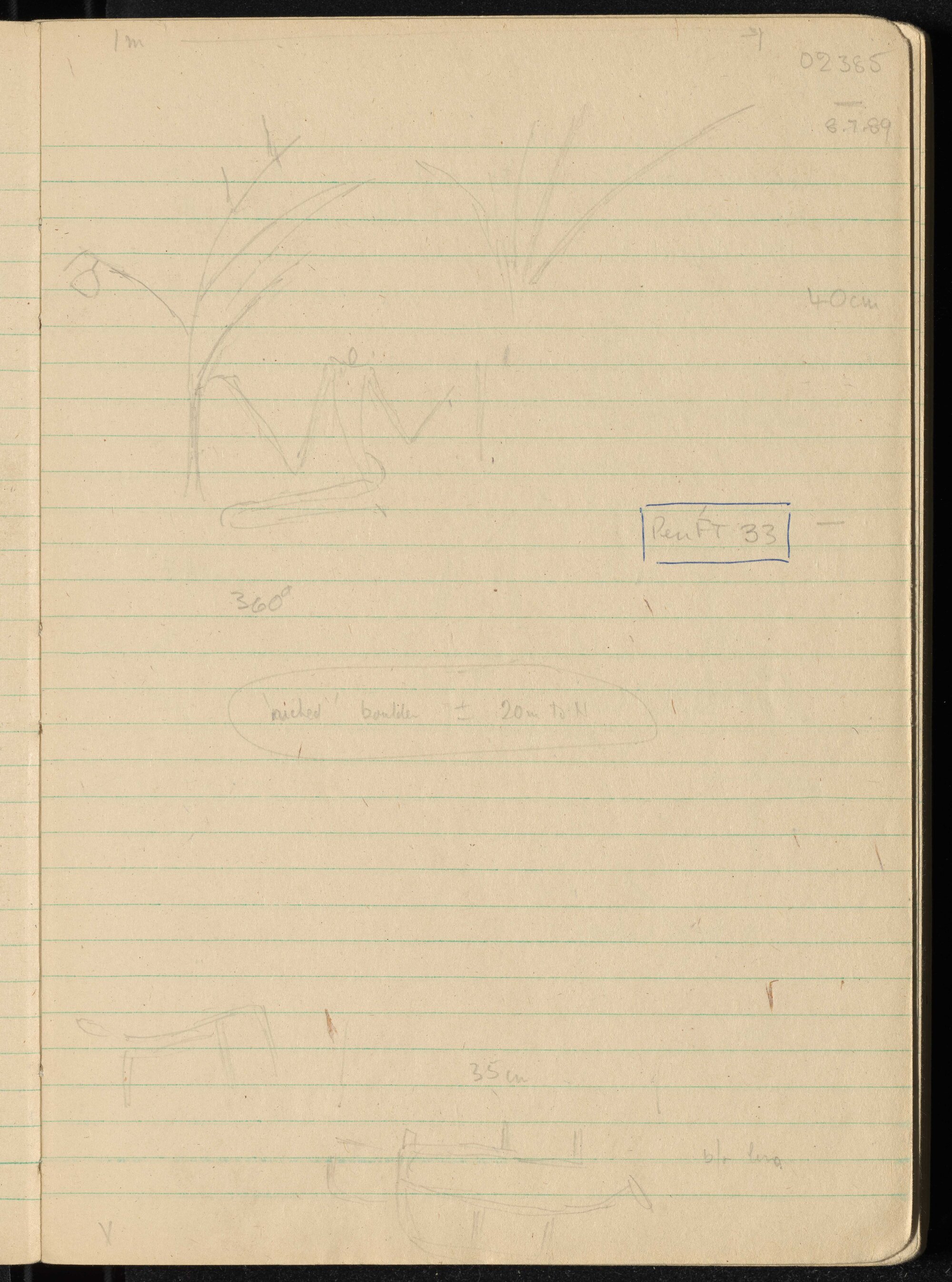 Peter Genge field notes. 02385