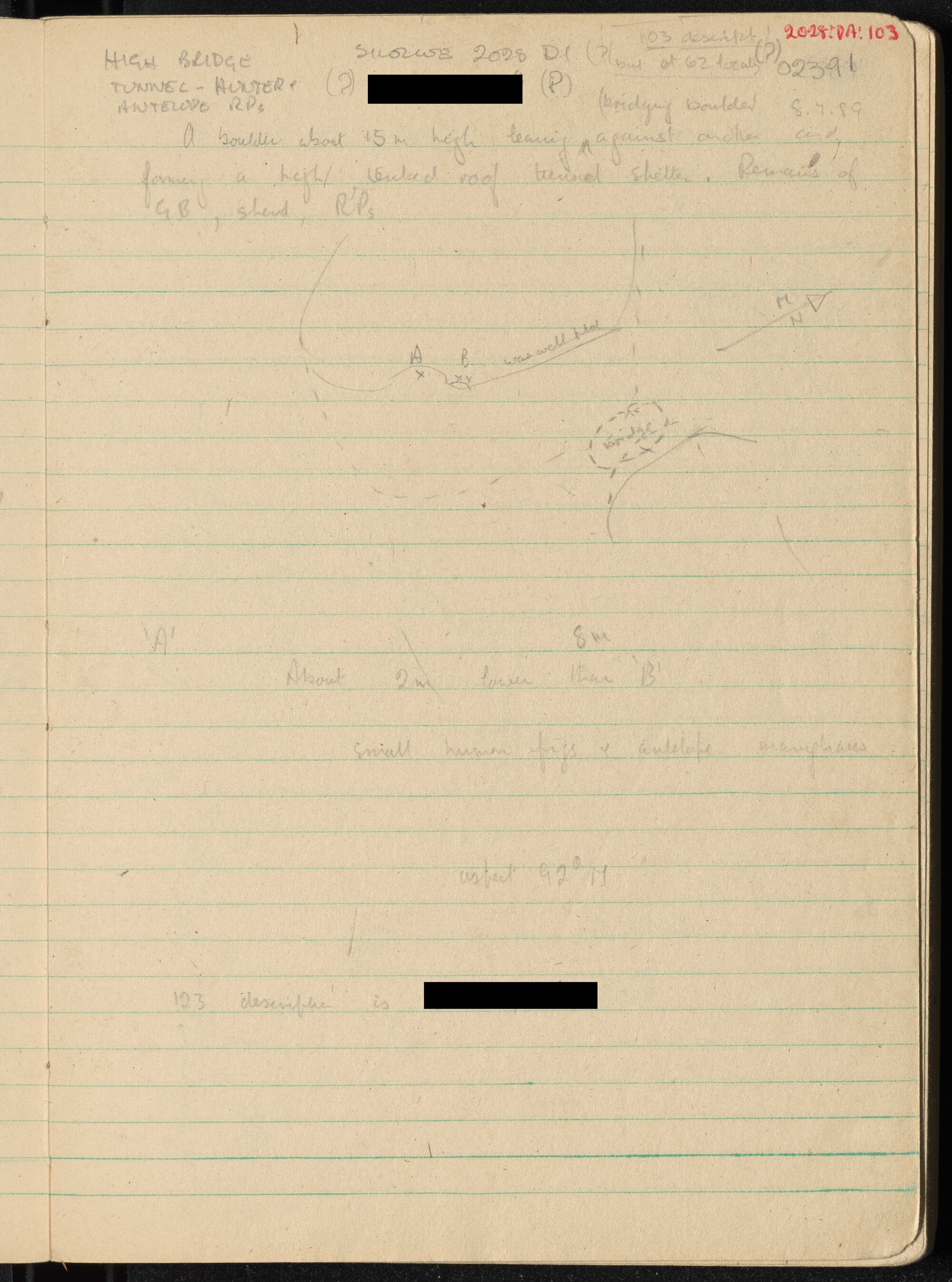 Peter Genge field notes. 02391
