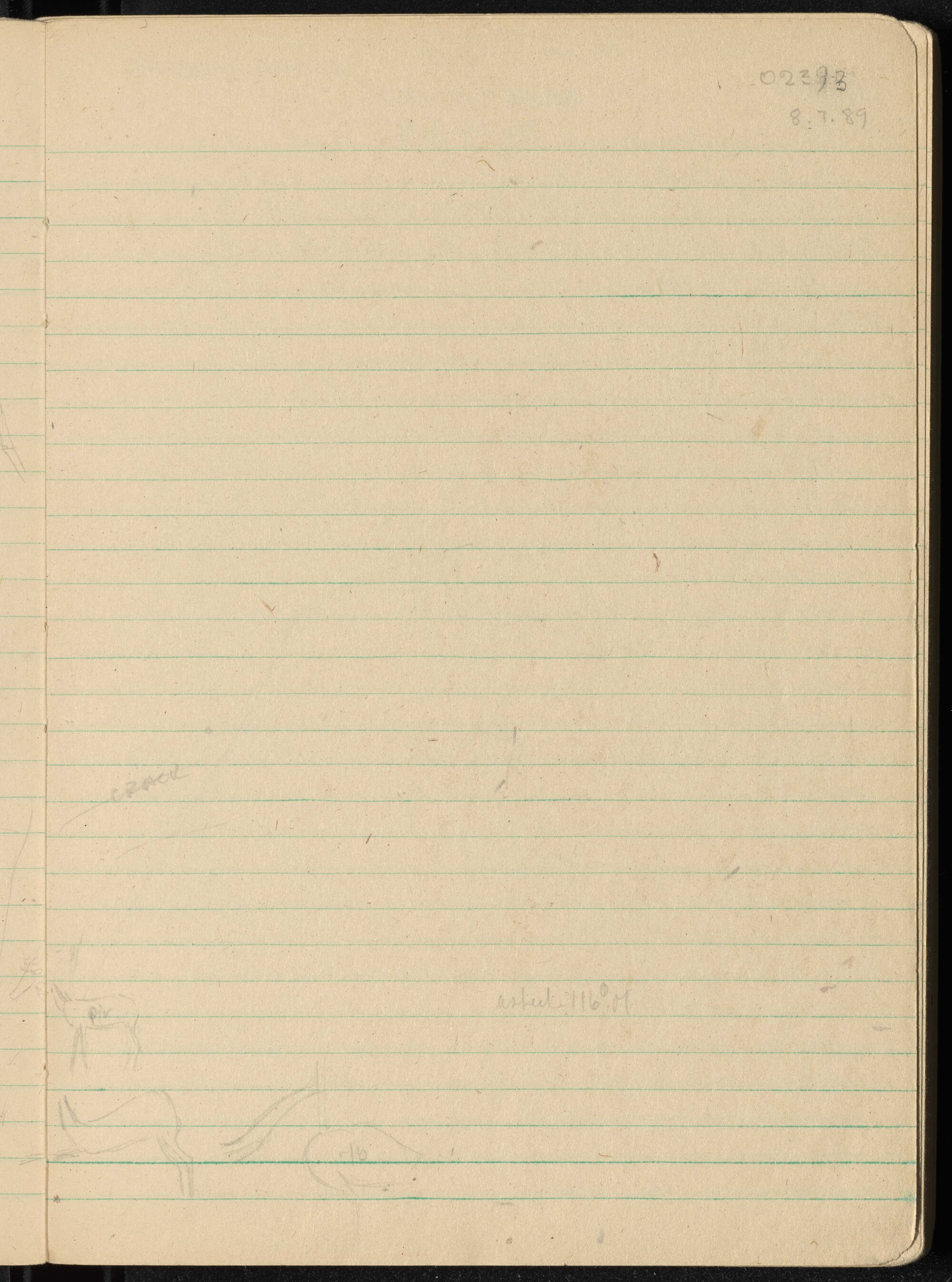 Peter Genge field notes. 02393