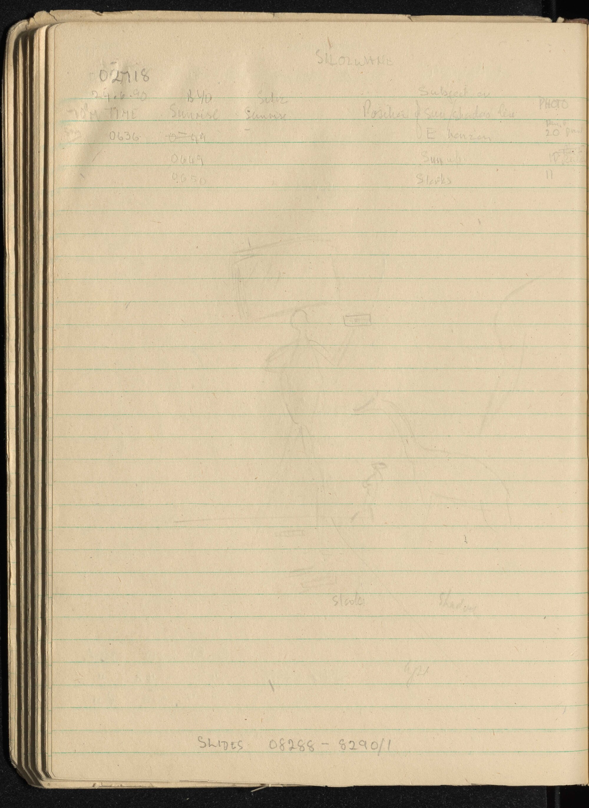 Peter Genge field notes. 02718