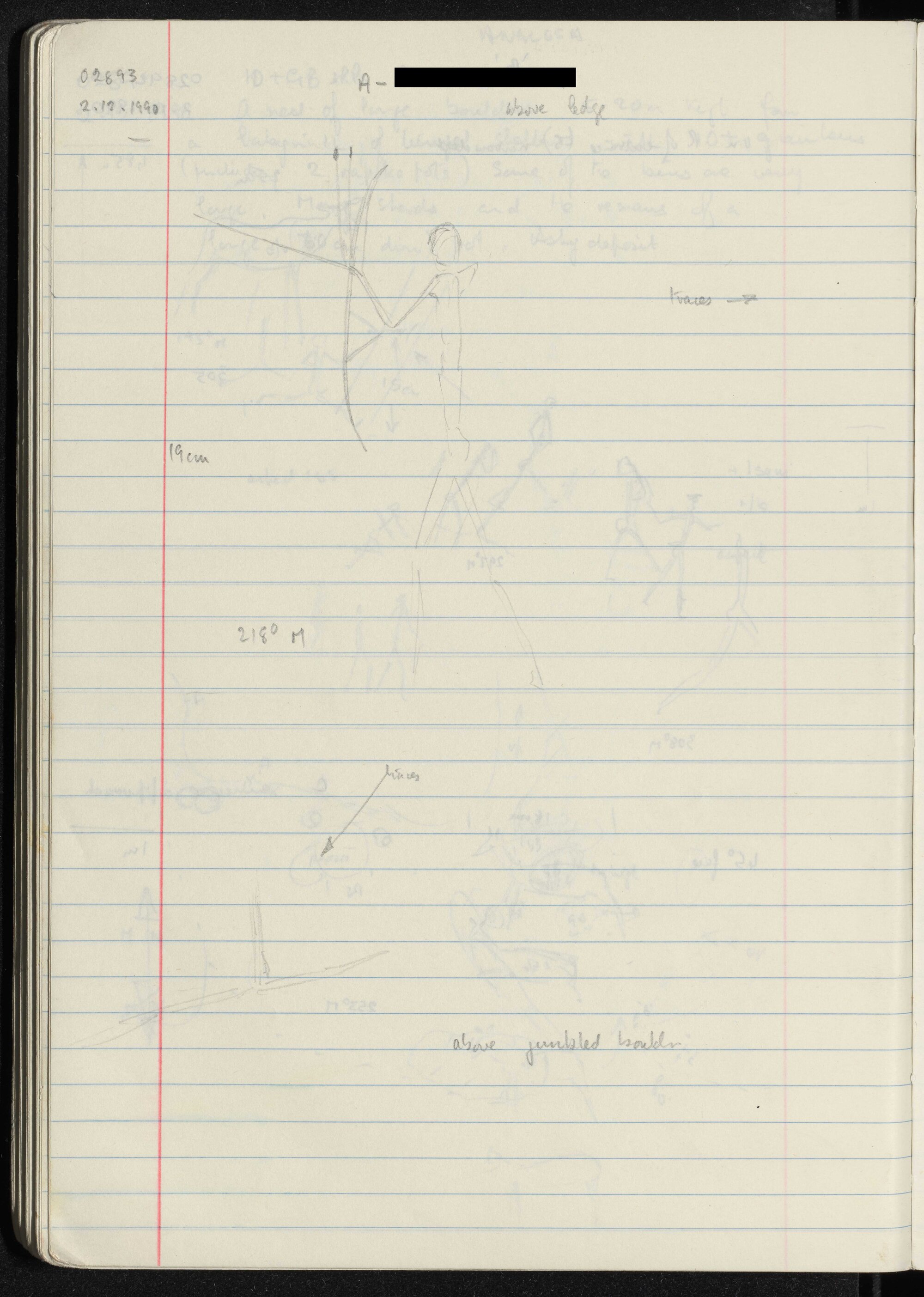 Peter Genge field notes. 02893