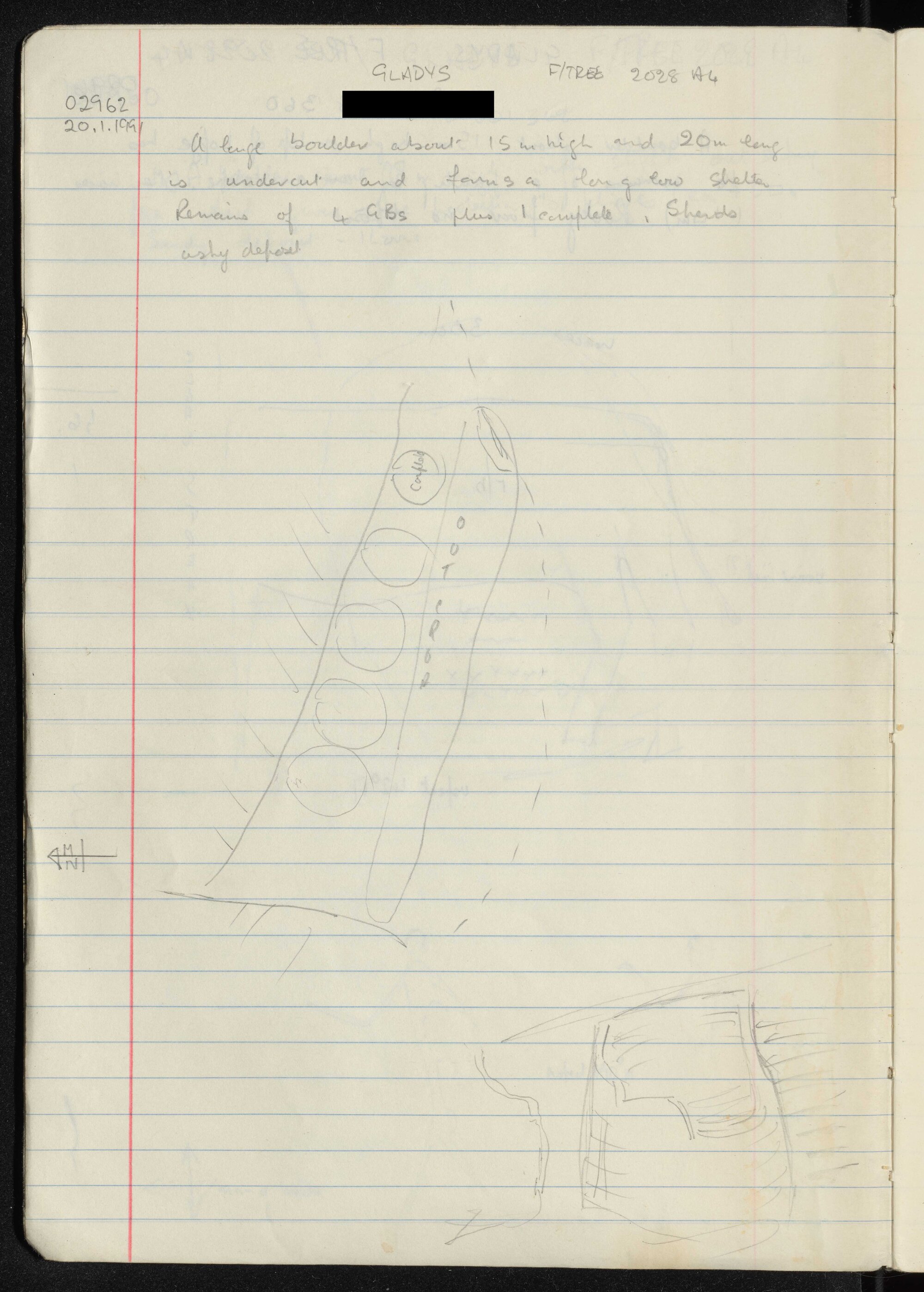 Peter Genge field notes. 02962