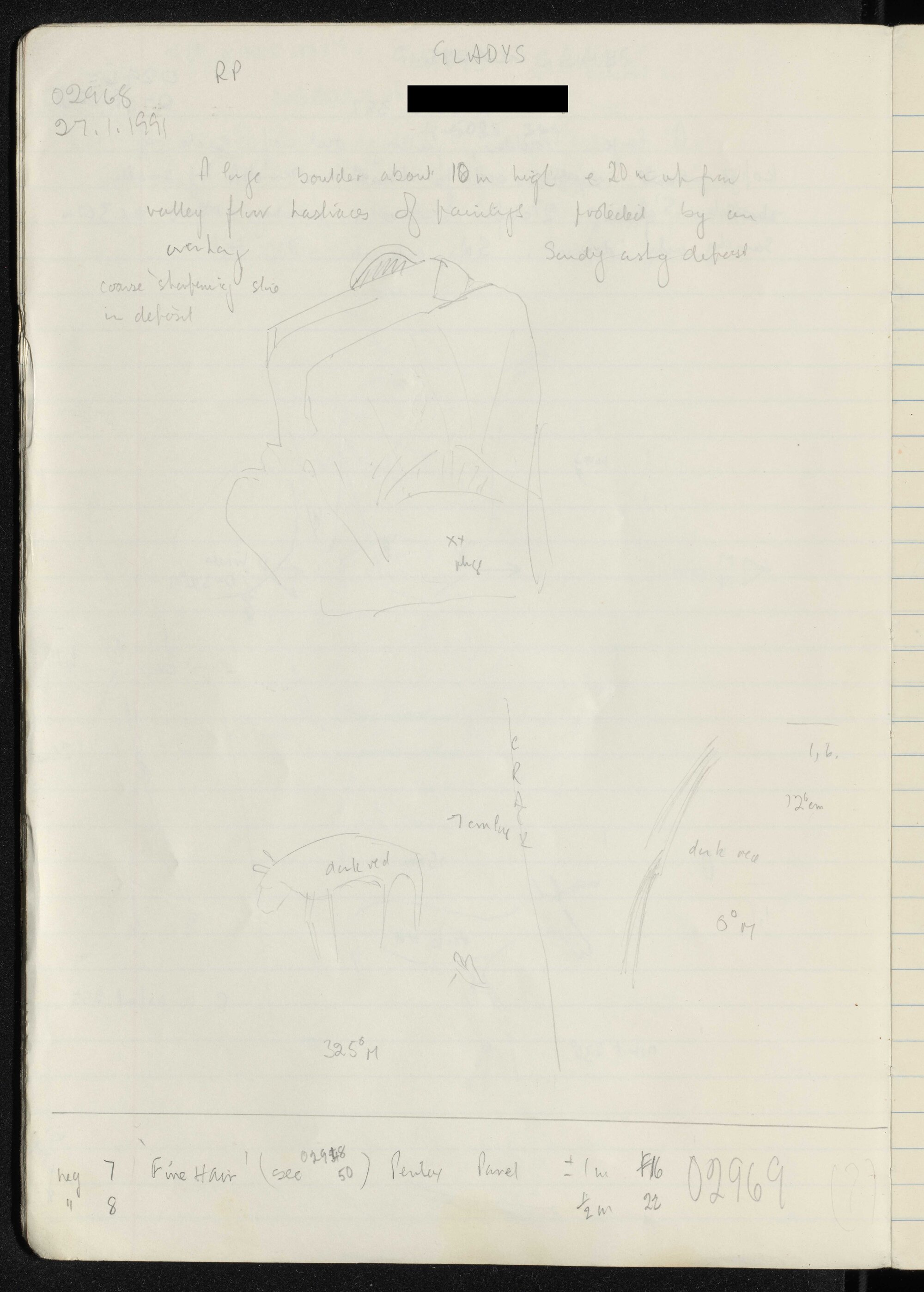 Peter Genge field notes. 02968