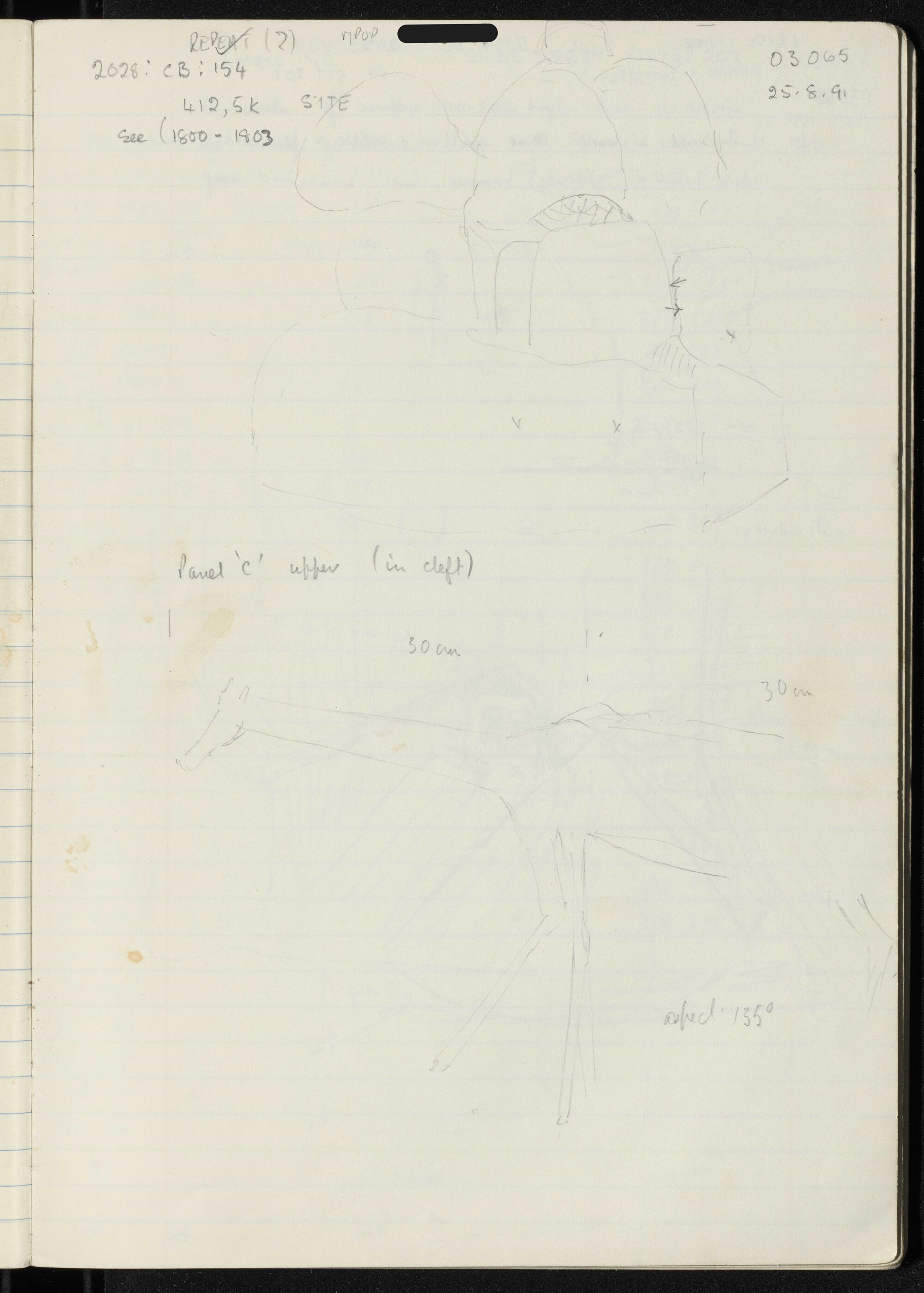 Peter Genge field notes. 03065