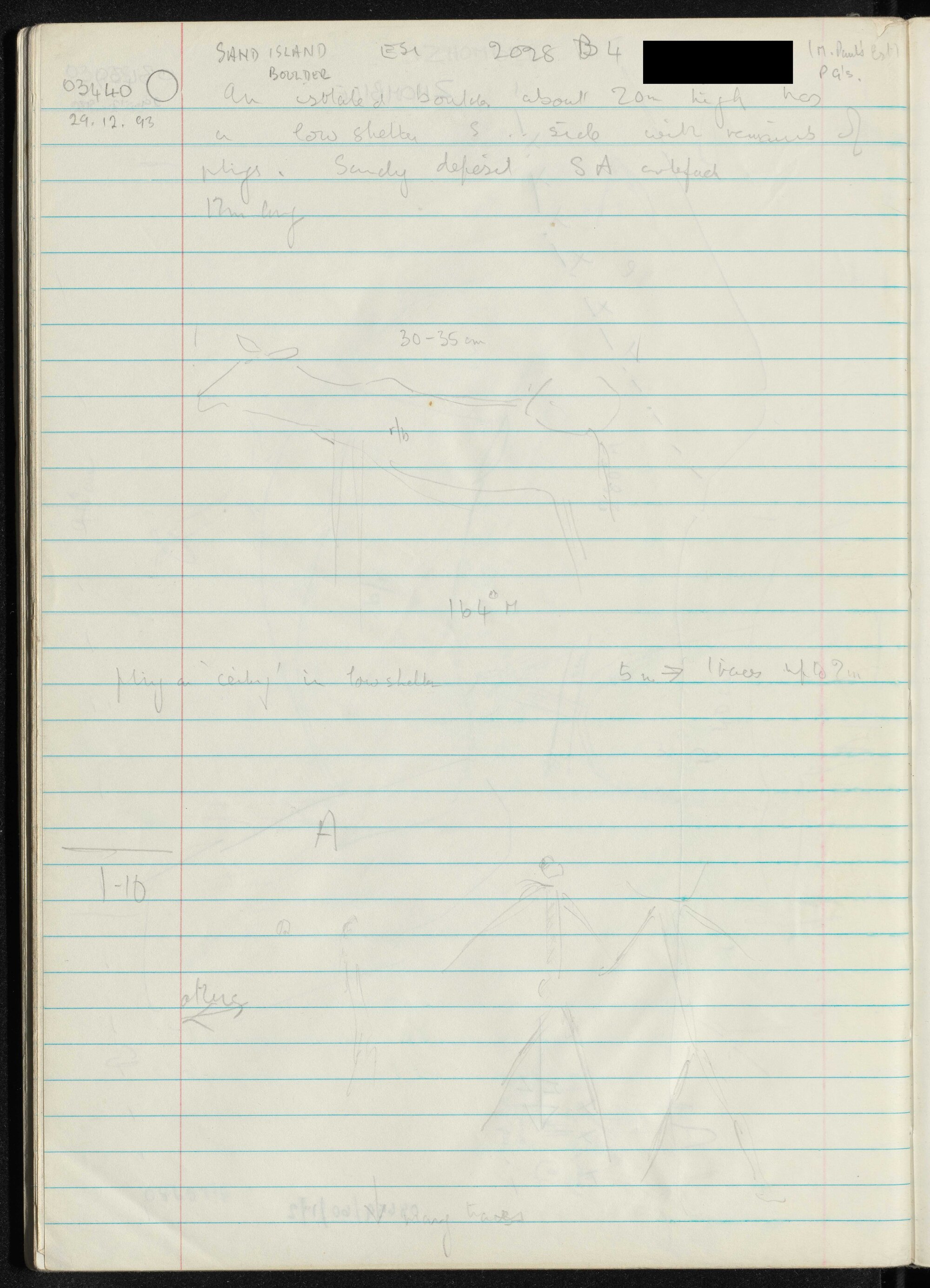 Peter Genge field notes. 03440