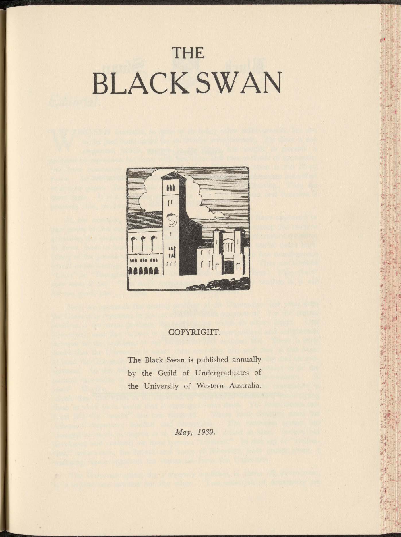 Black Swan - May 1939