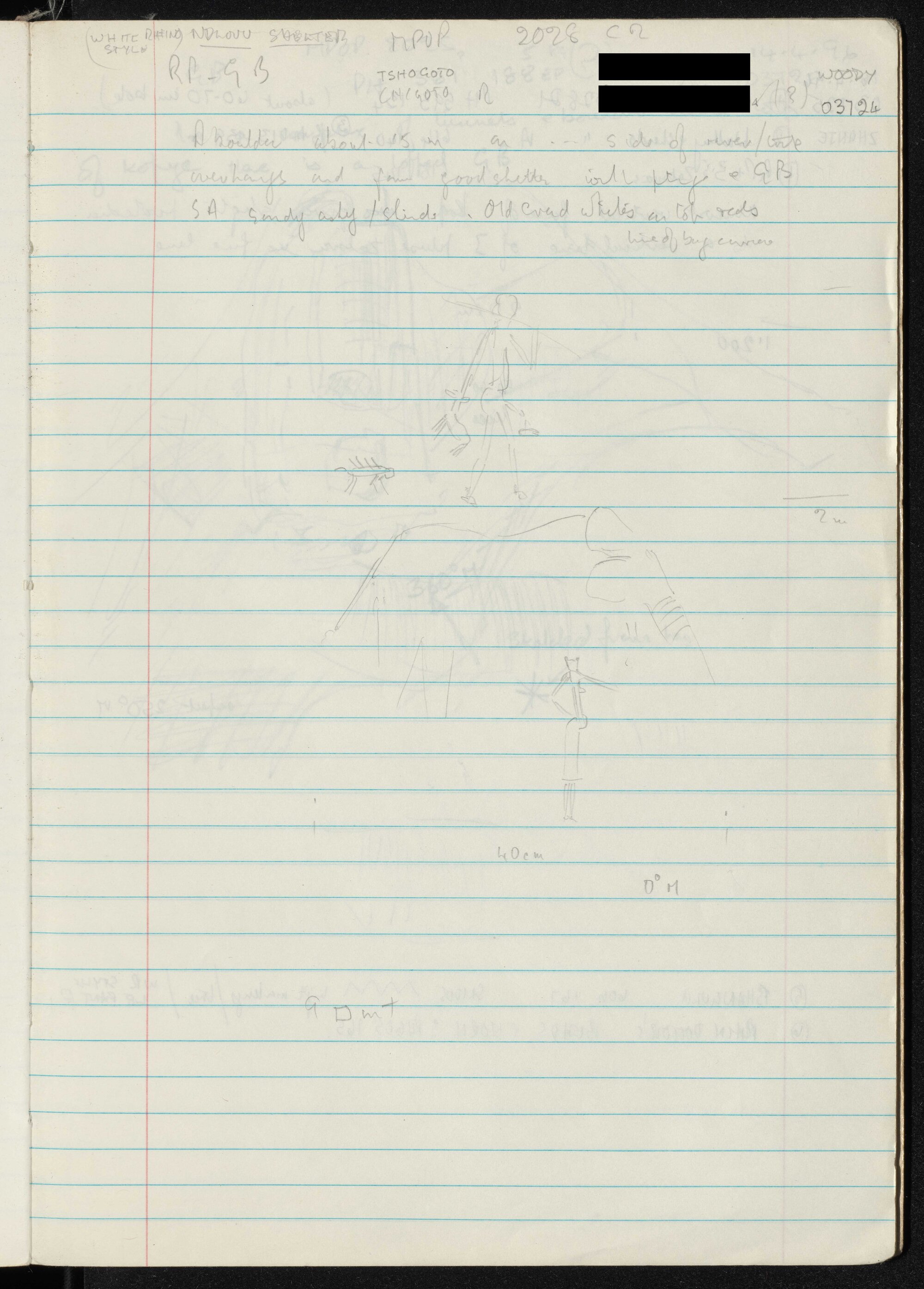 Peter Genge field notes. 03724