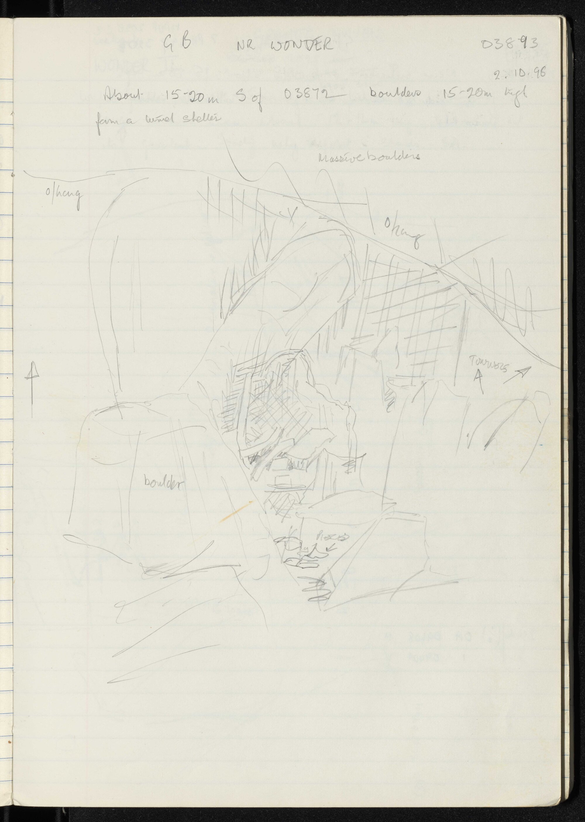 Peter Genge field notes. 03893