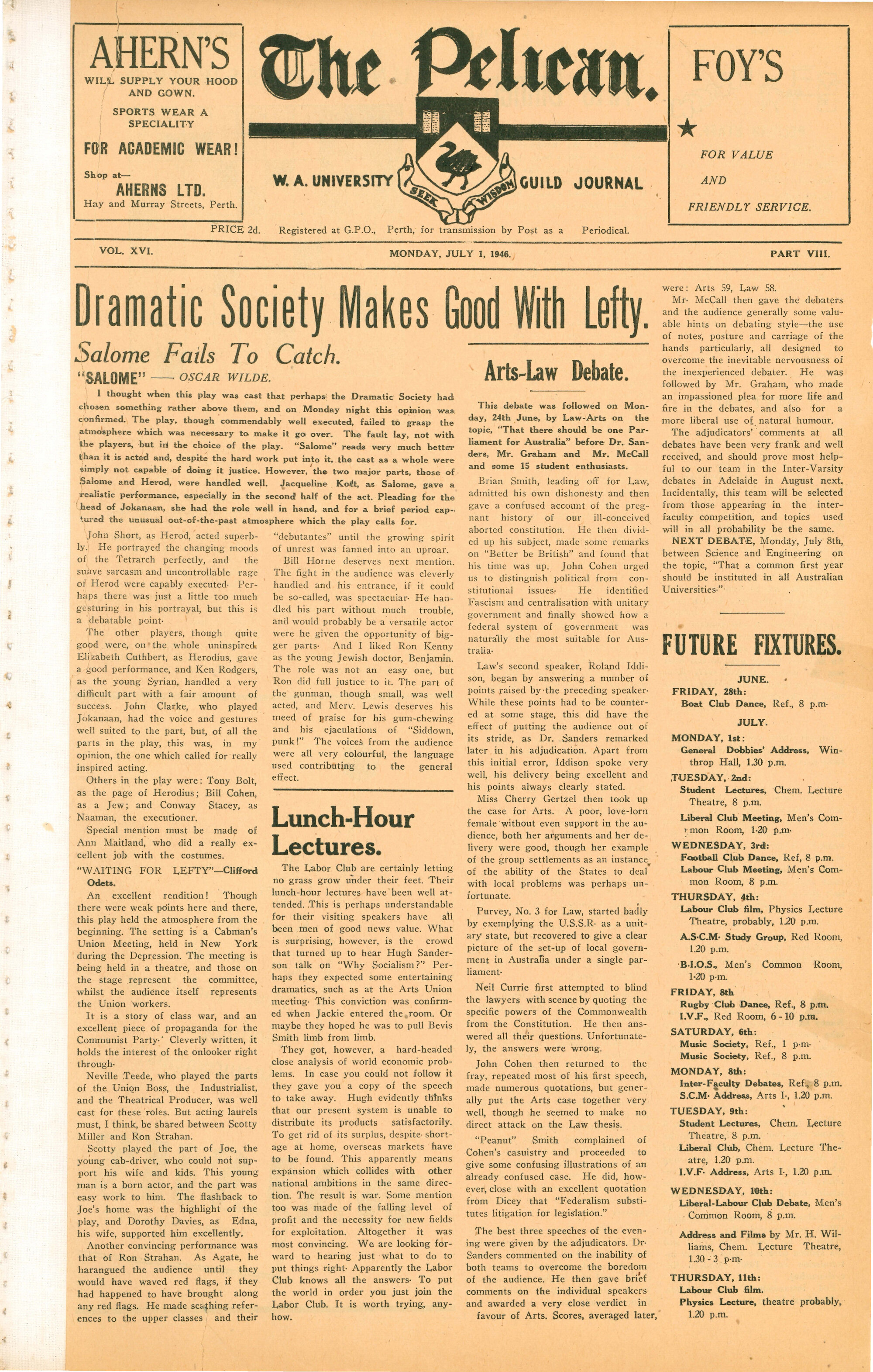 The Pelican - Vol. 16, no. 8 (July 1, 1946)