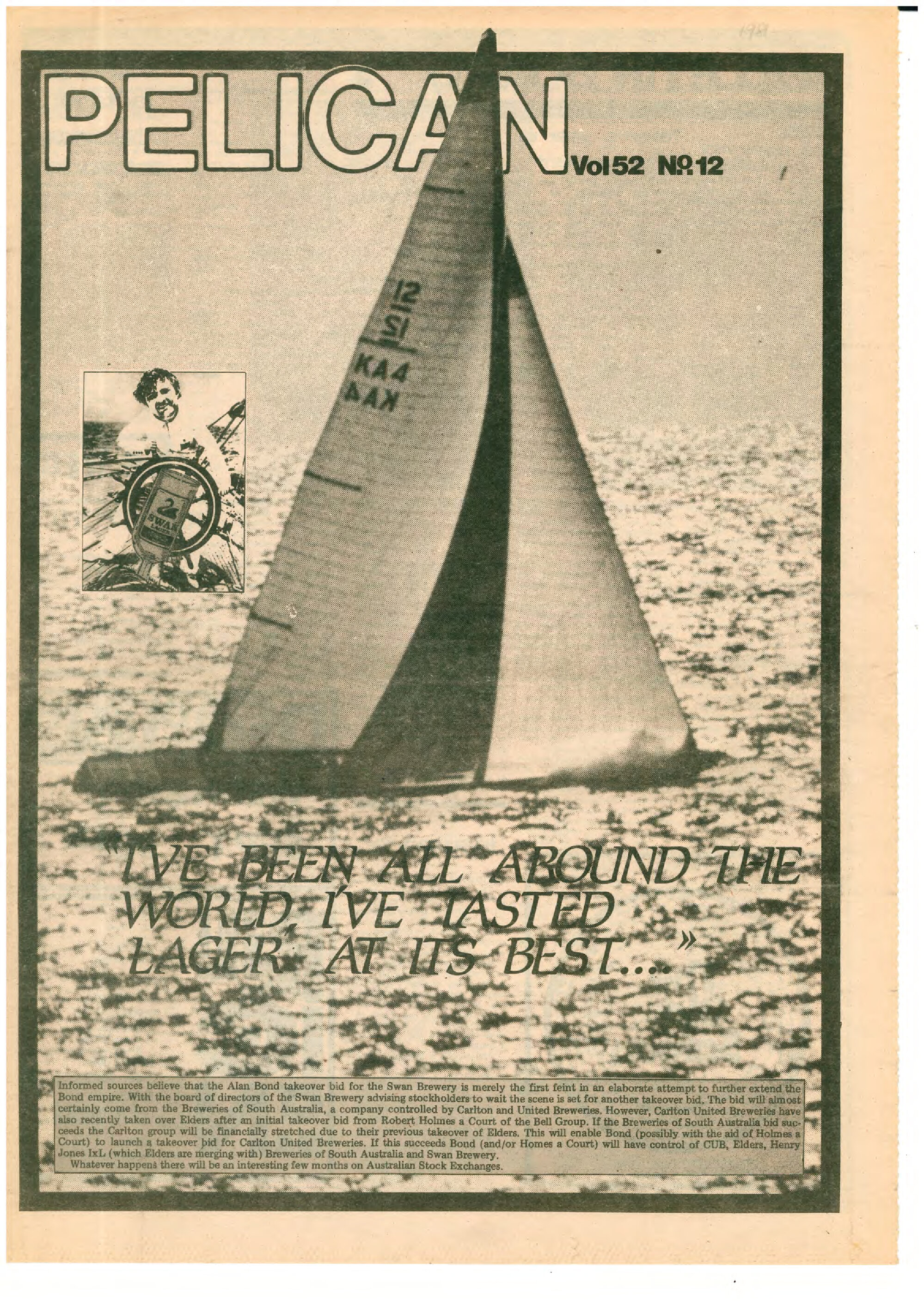 The Pelican, Vol. 52, no. 12