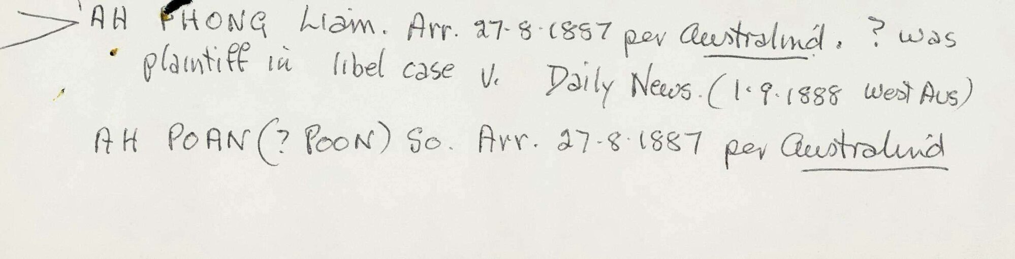 Box 007 Miscellaneous Notes 0014