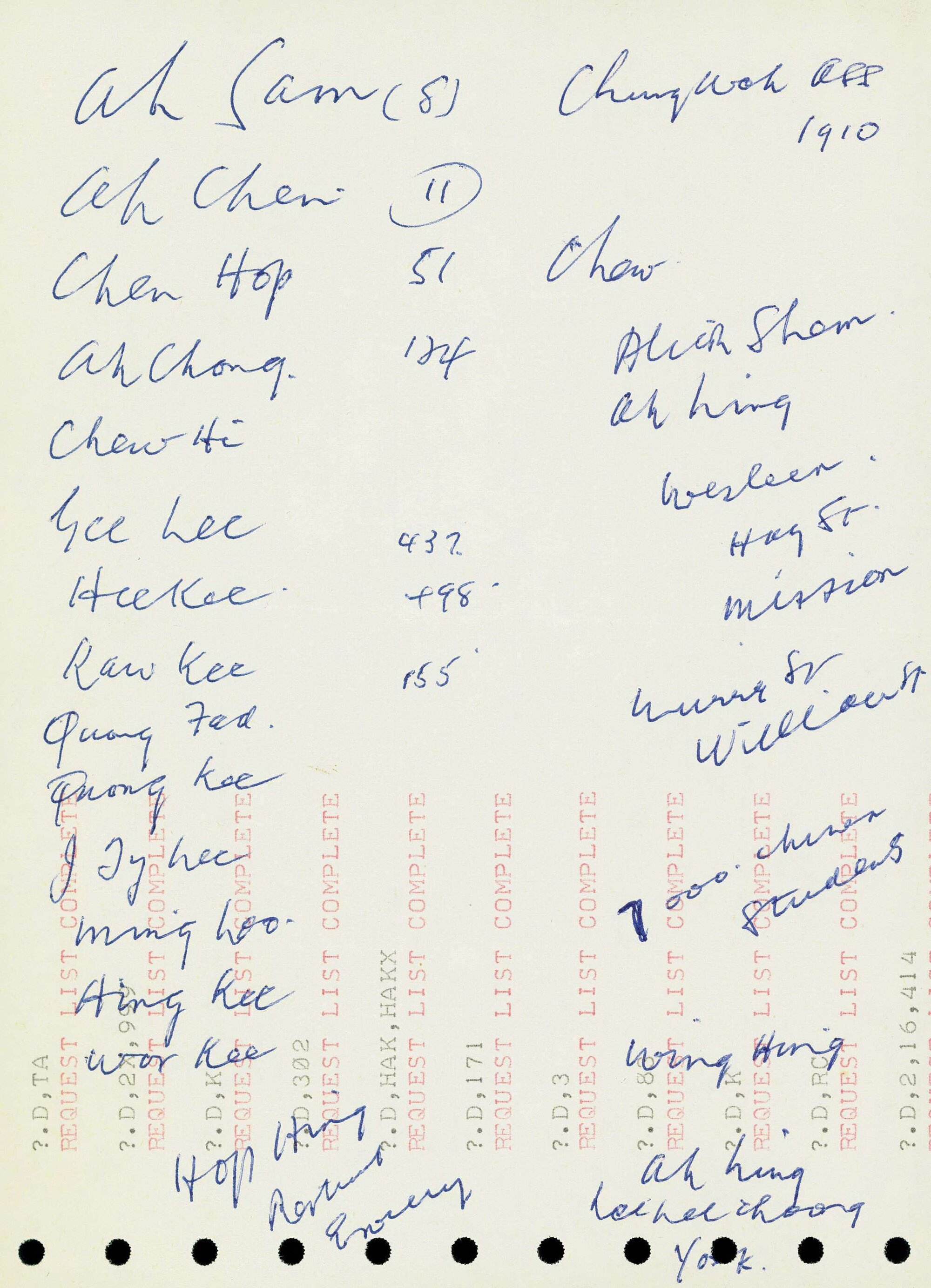 Box 007 Miscellaneous Notes 0040