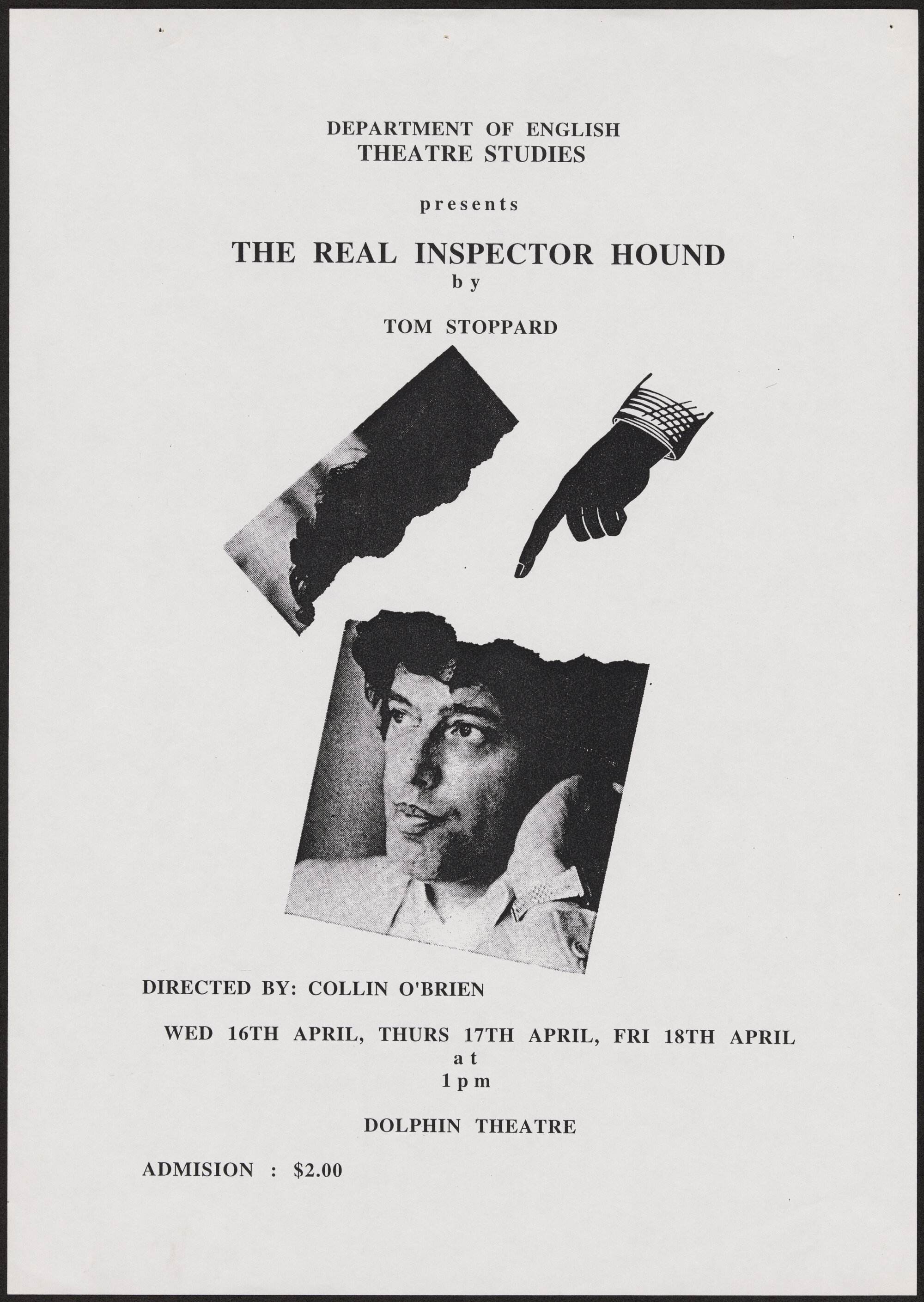 The real inspector hound, 1997. Poster