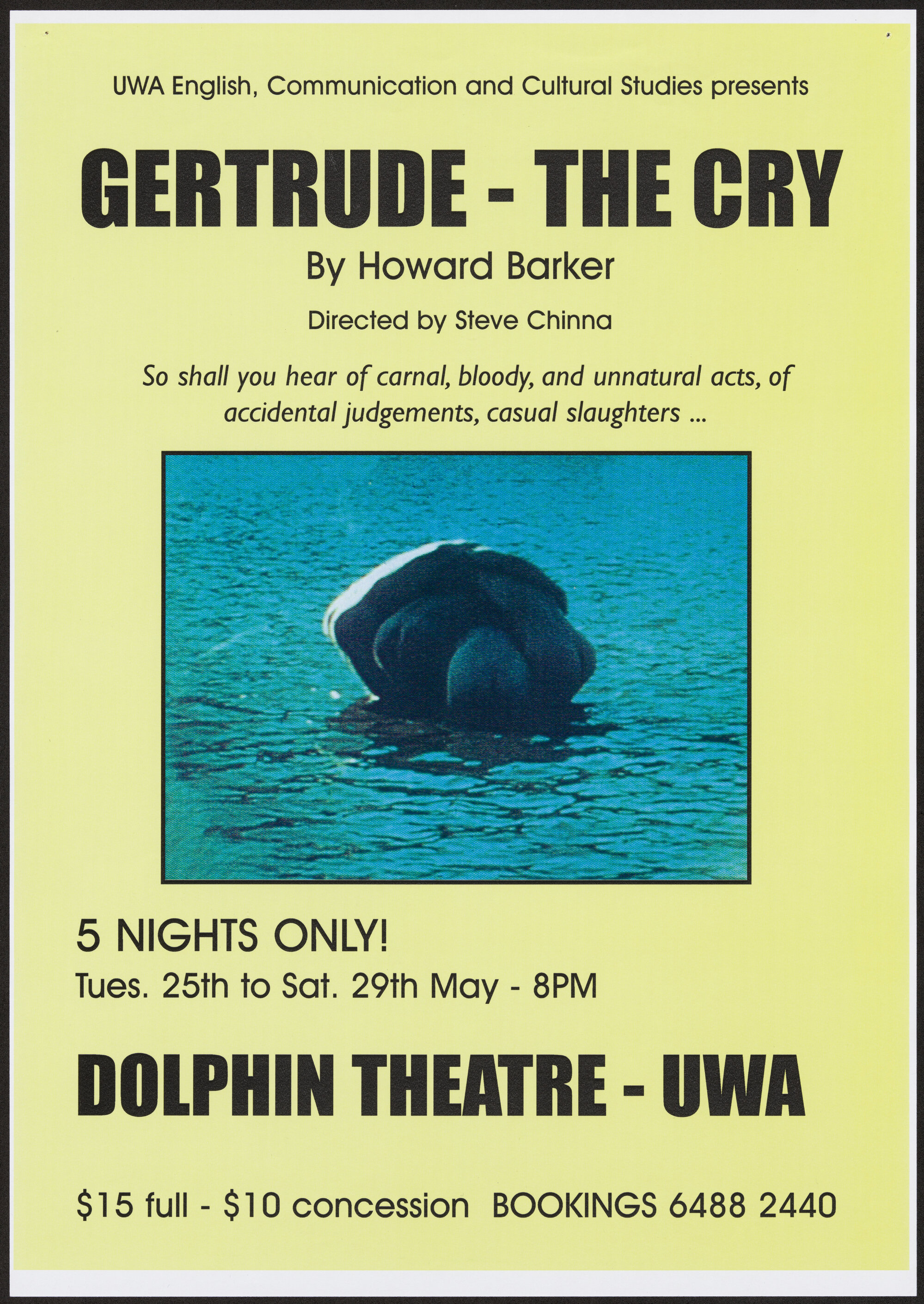 Gertrude - the cry, 2004. Poster