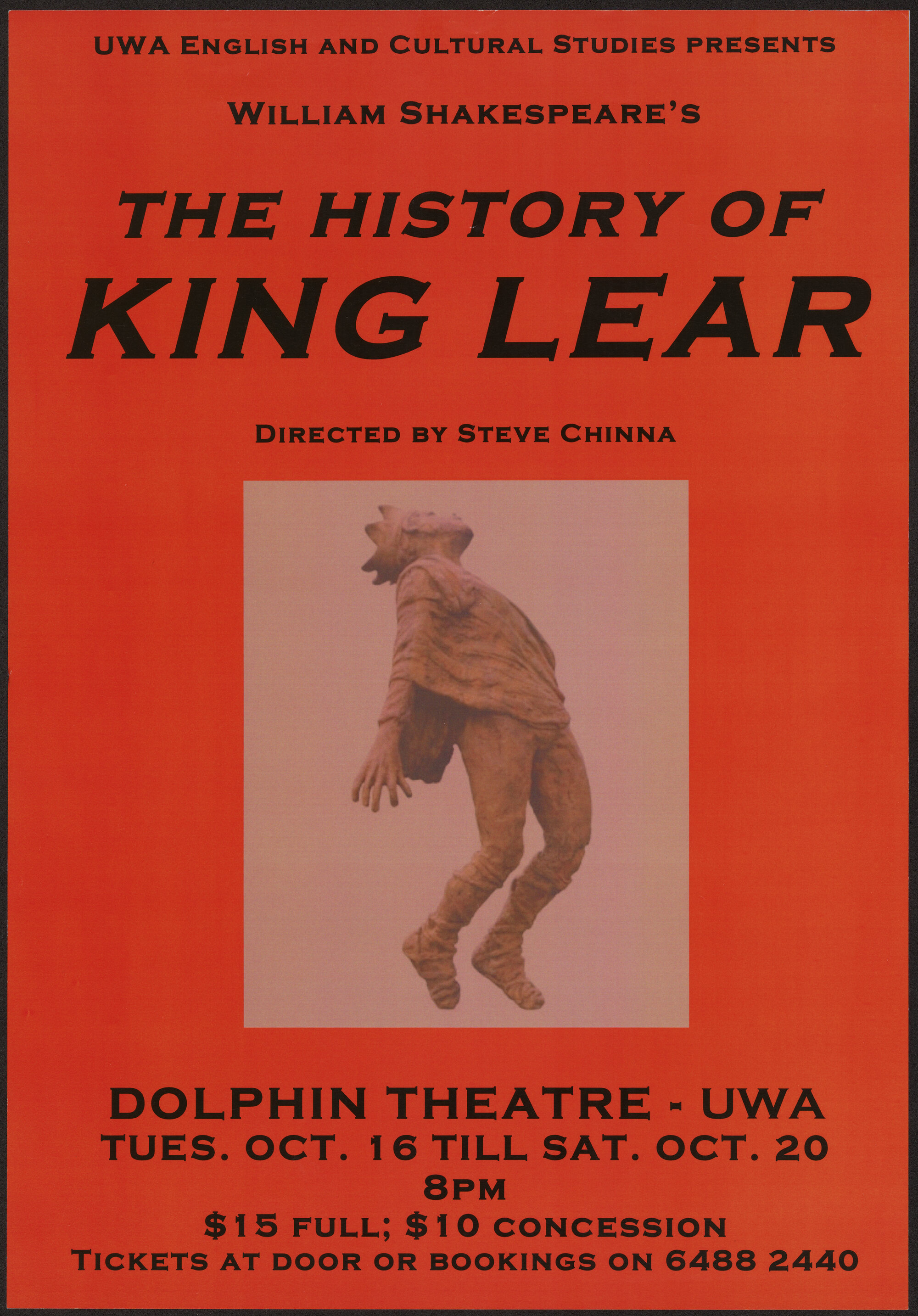 The history of King Lear, 2007. Poster