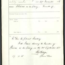 Page10 1888, Collector of Customs - Return of Chinese