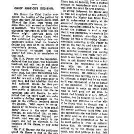 See Howe Divorce, 26 August 1915