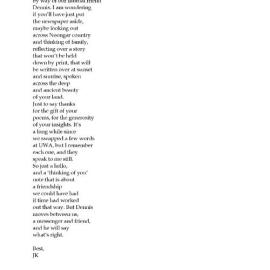 Poem for Alf by Kinsella 