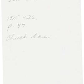 Box 007 Miscellaneous Notes 0033