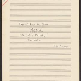 Excerpt from the opera Psyche – “Oh Mighty Majesty”