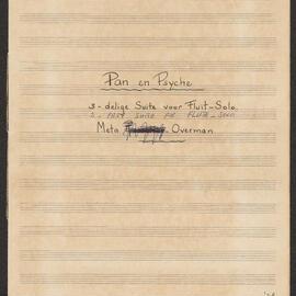 Pan en Psyche – 3-part suite for flute solo