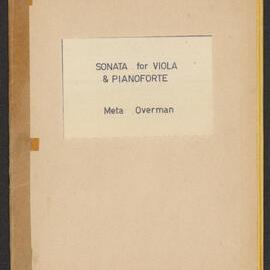 Sonata for Viola and Pianoforte