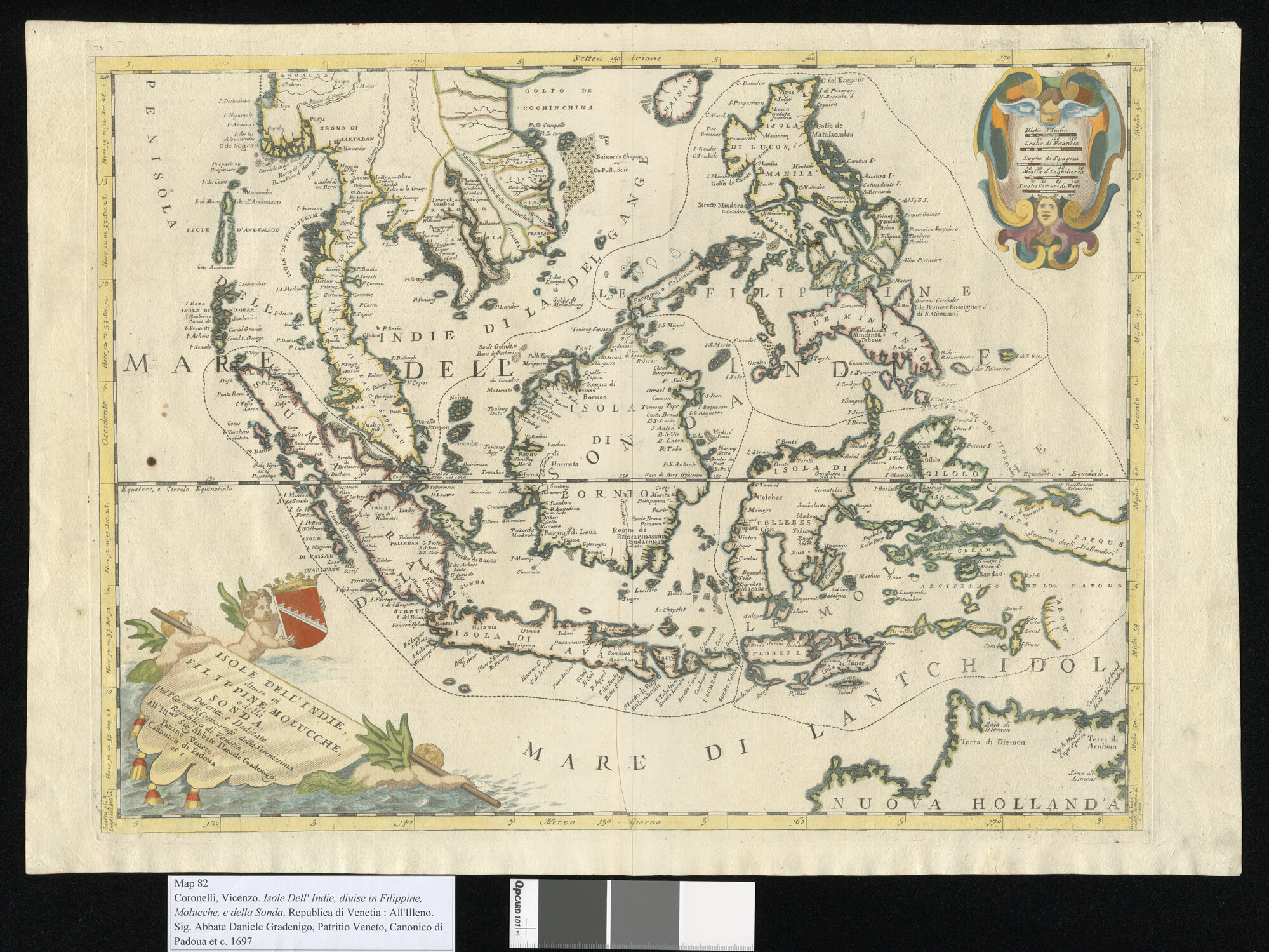 Isole dell'Indie, divise in Filippine, Molucche, e della Sonda