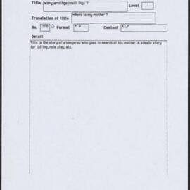 Wanyjarni Ngajumili Pipi? - translation 1 of 2