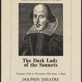 The dark lady of the sonnets, 1987. Poster