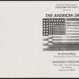 The American dream, 1992. Program