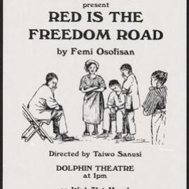 Red is the freedom road, 1993. Poster