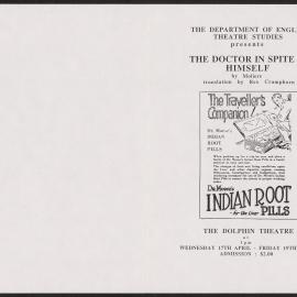 The doctor in spite of himself, 1996. Program